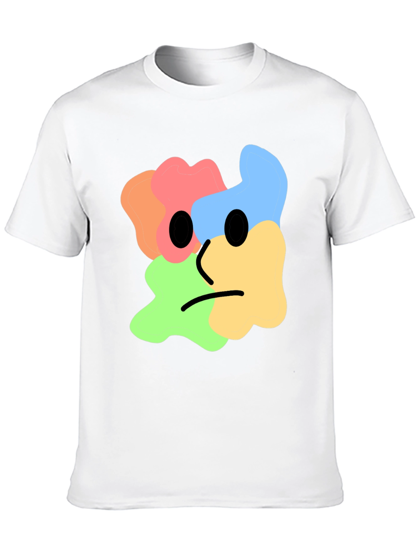 Abstract Face Graphic Tee - Modern Art Shirt