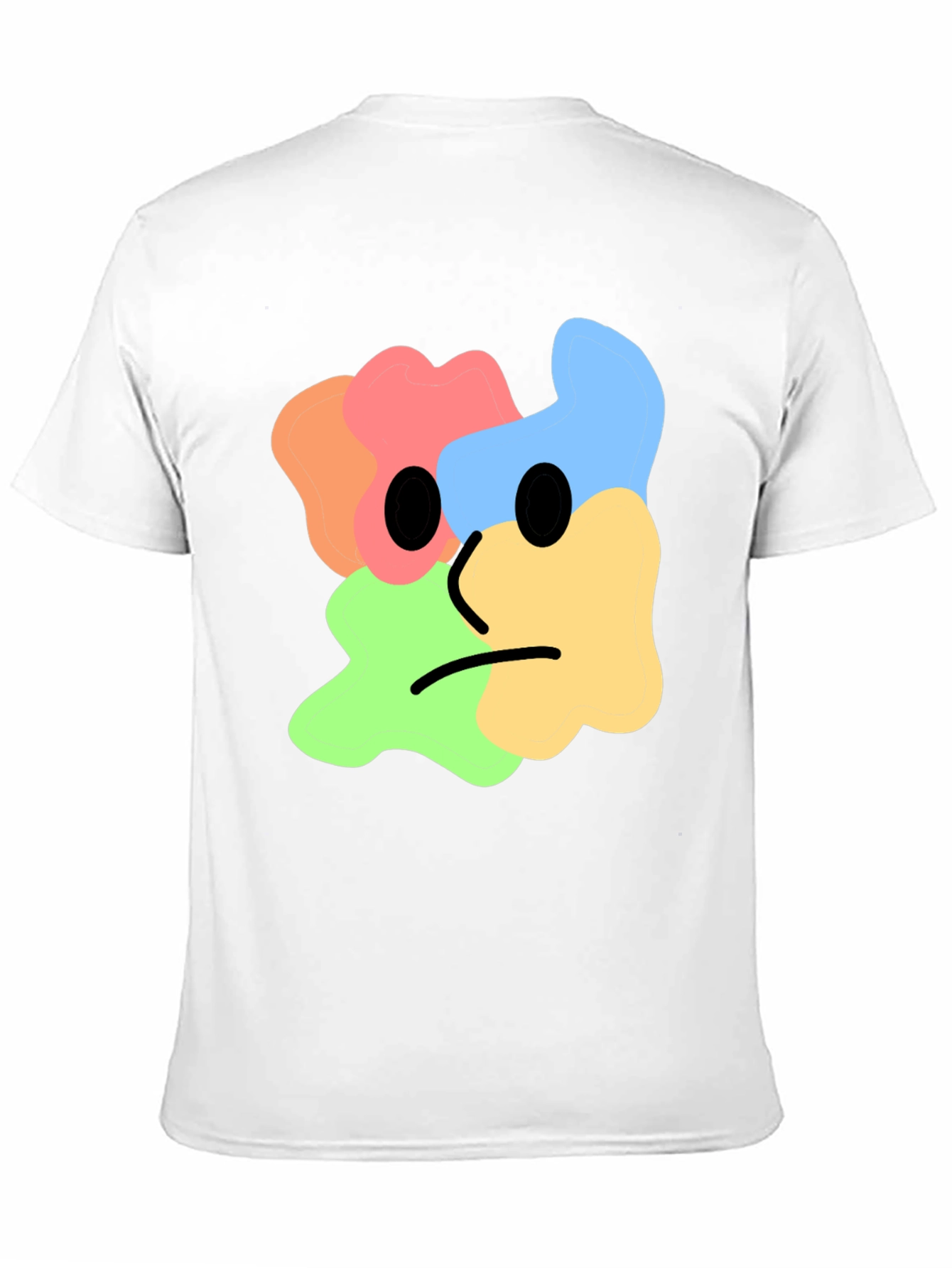 Abstract Face Graphic Tee - Modern Art Shirt