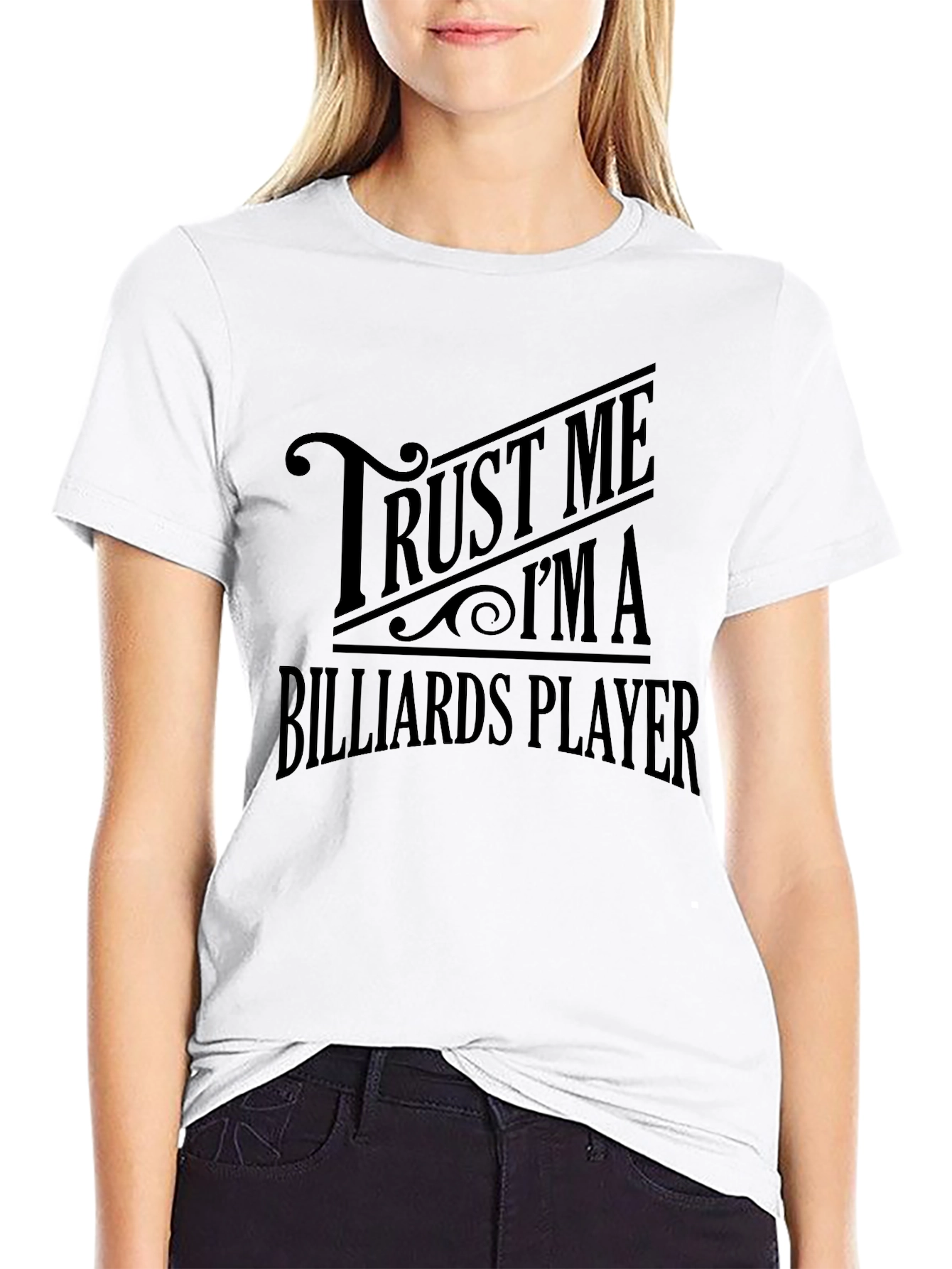Trust Me Im A Billiards Player Mens Black T-Shirt