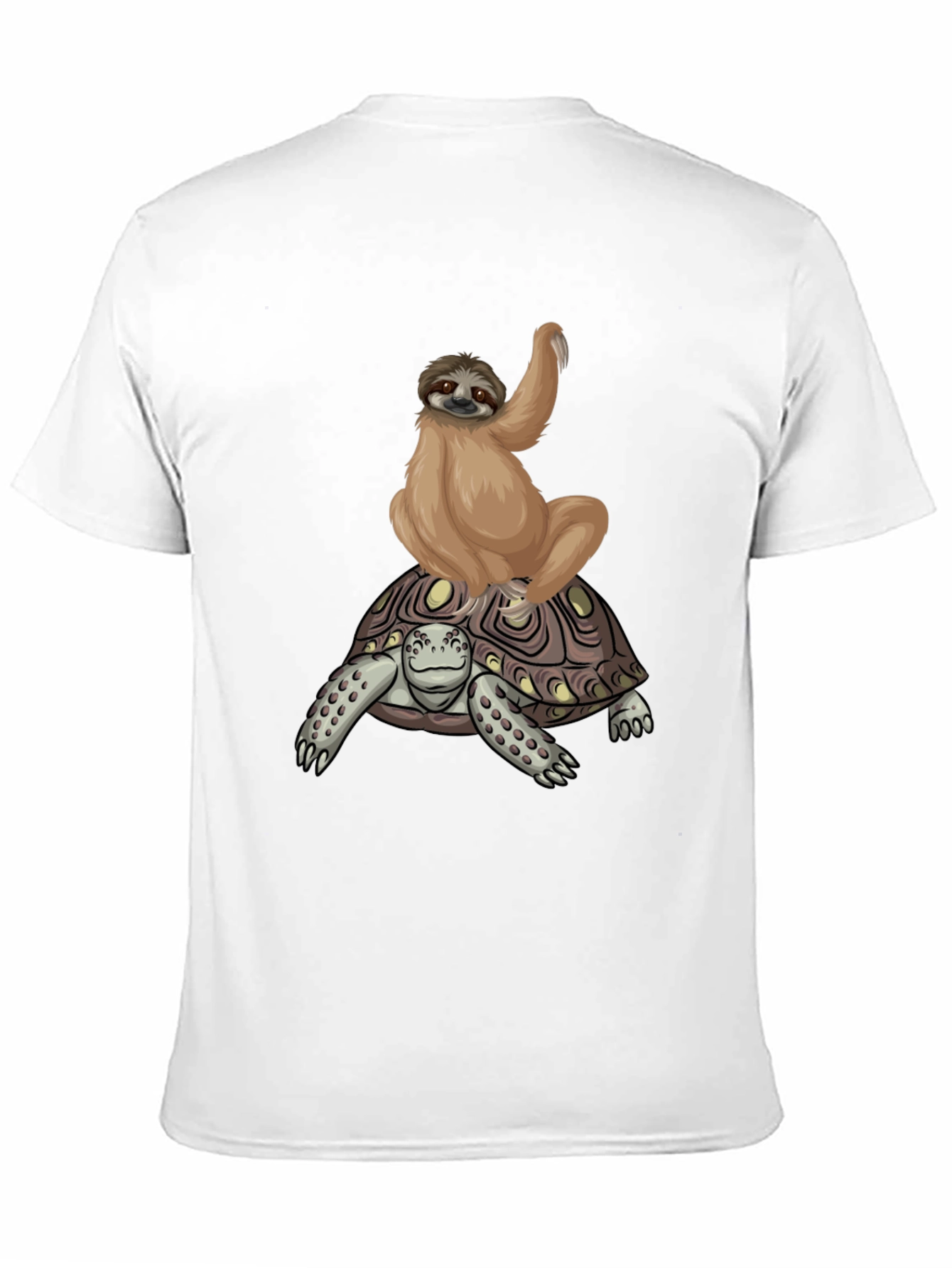 Sloth Riding Turtle Graphic Tee