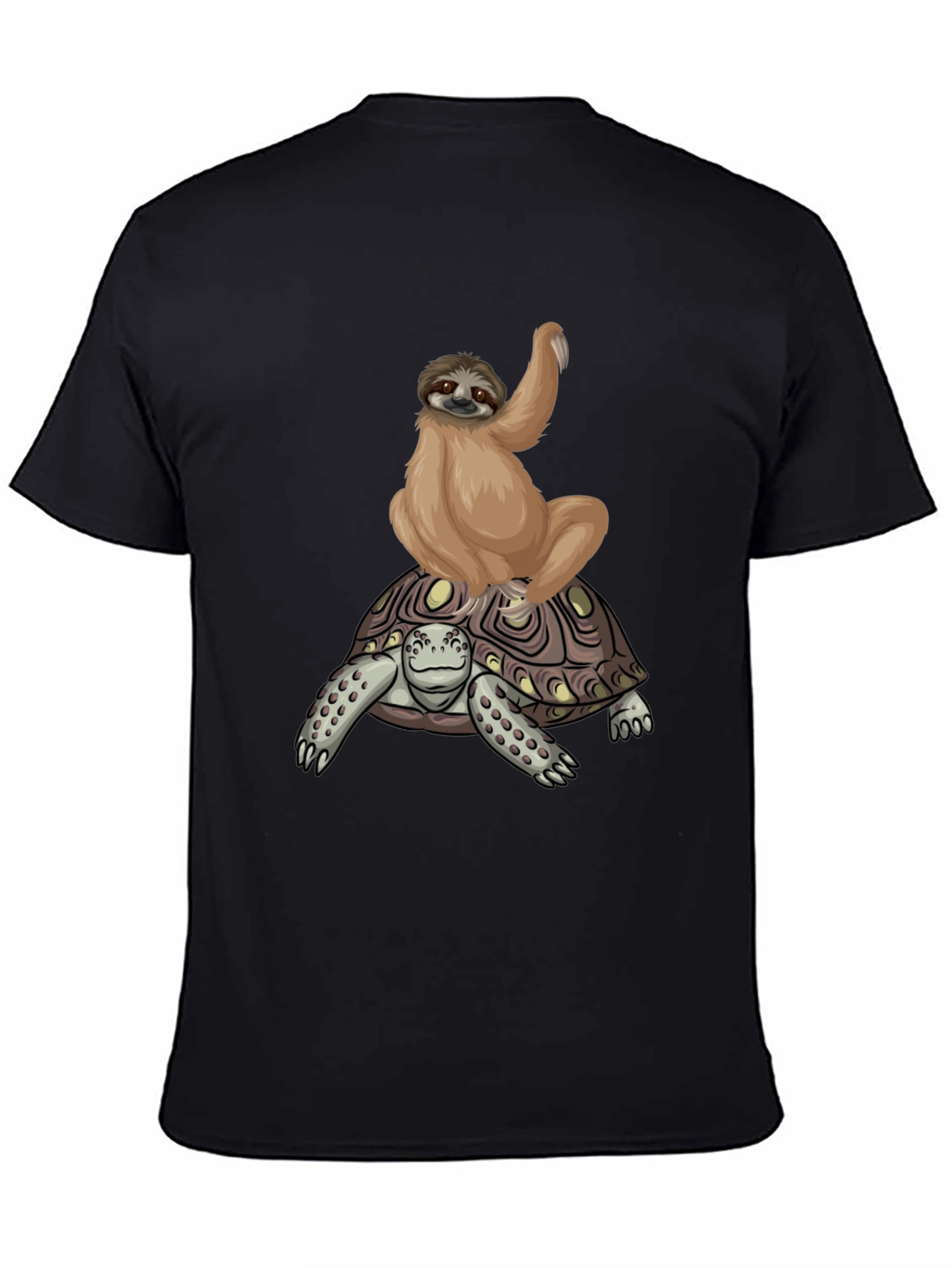 Sloth Riding Turtle Graphic Tee