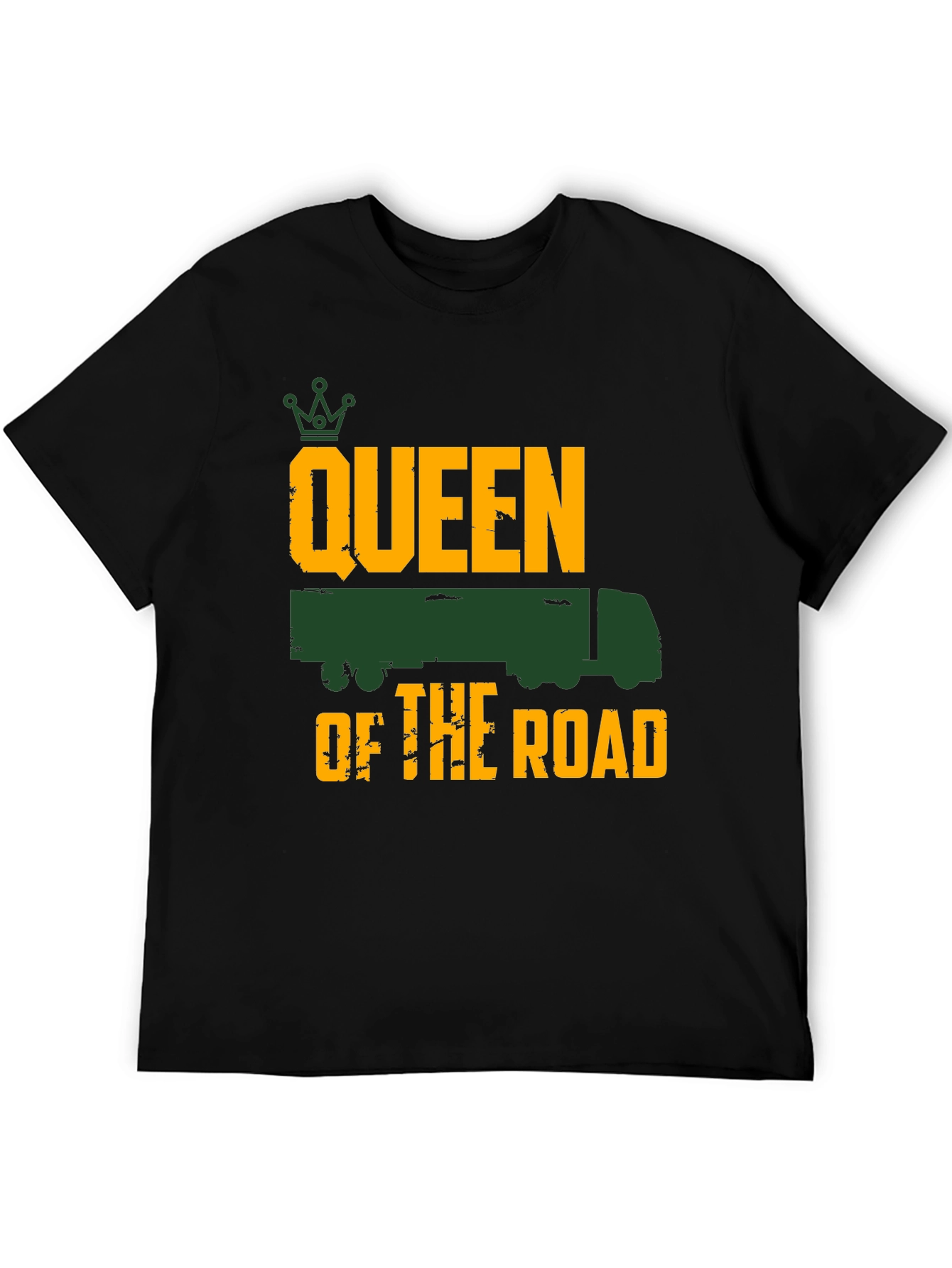 Queen of the Road Trucker Tee - Black