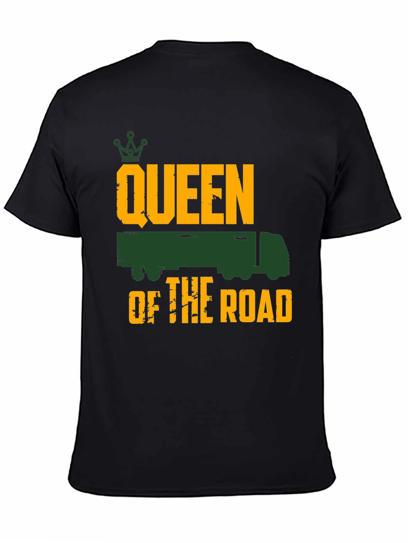 Queen of the Road Trucker Tee - Black