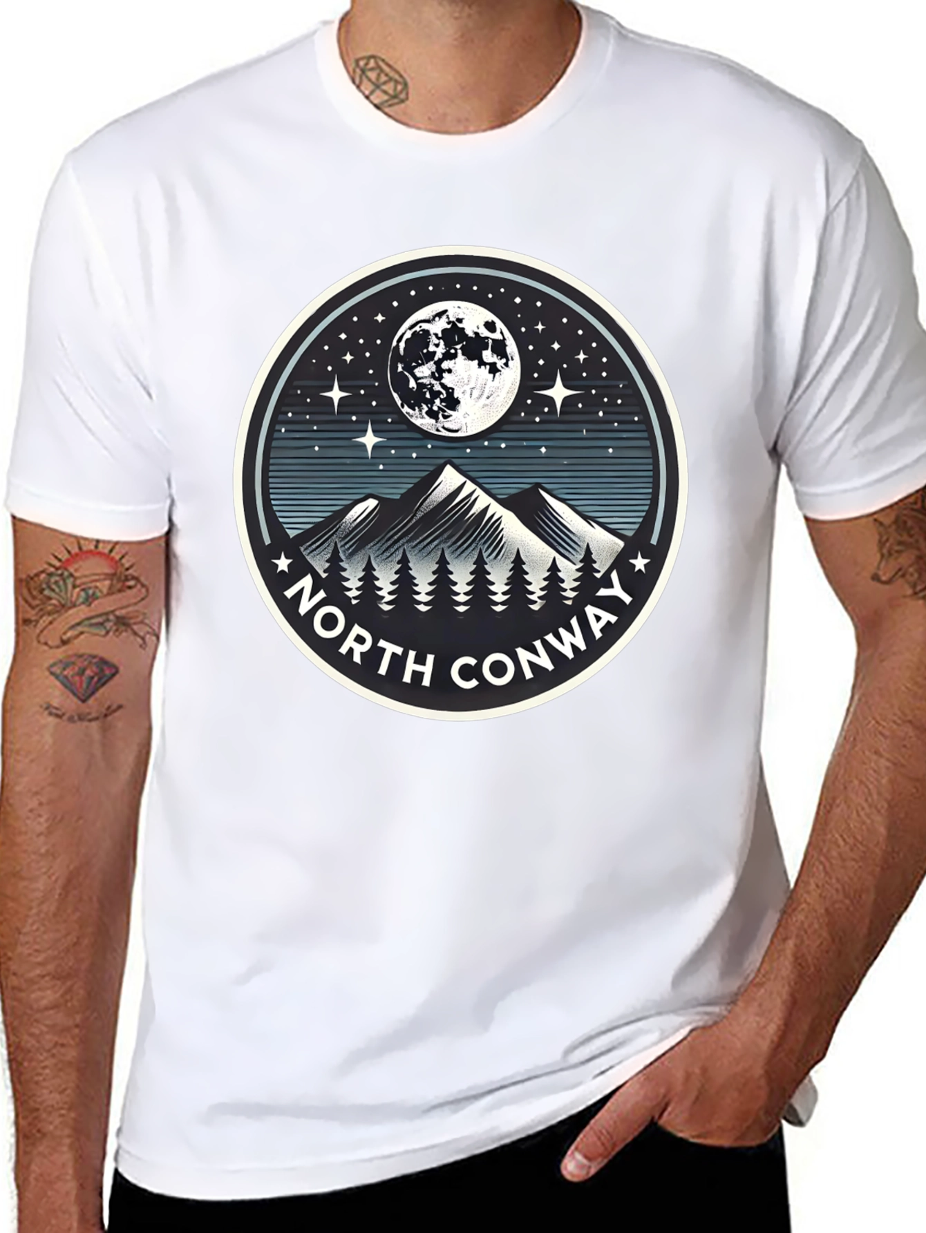 North Conway Graphic Tee - Mountain Moon Design