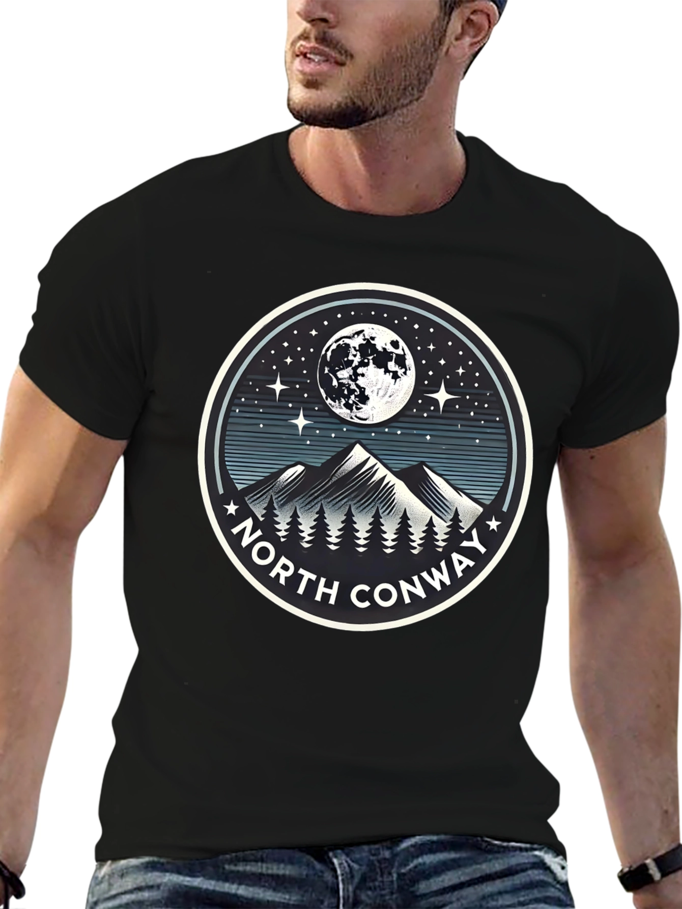 North Conway Graphic Tee - Mountain Moon Design