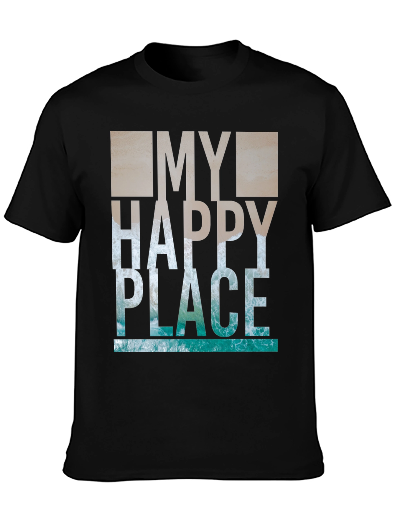 My Happy Place T-Shirt - Ocean Wave Graphic Tee