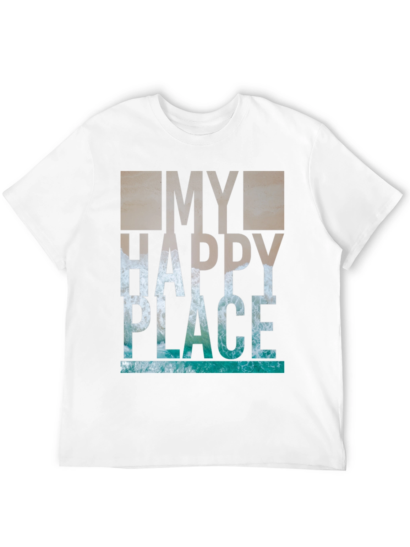 My Happy Place T-Shirt - Ocean Wave Graphic Tee