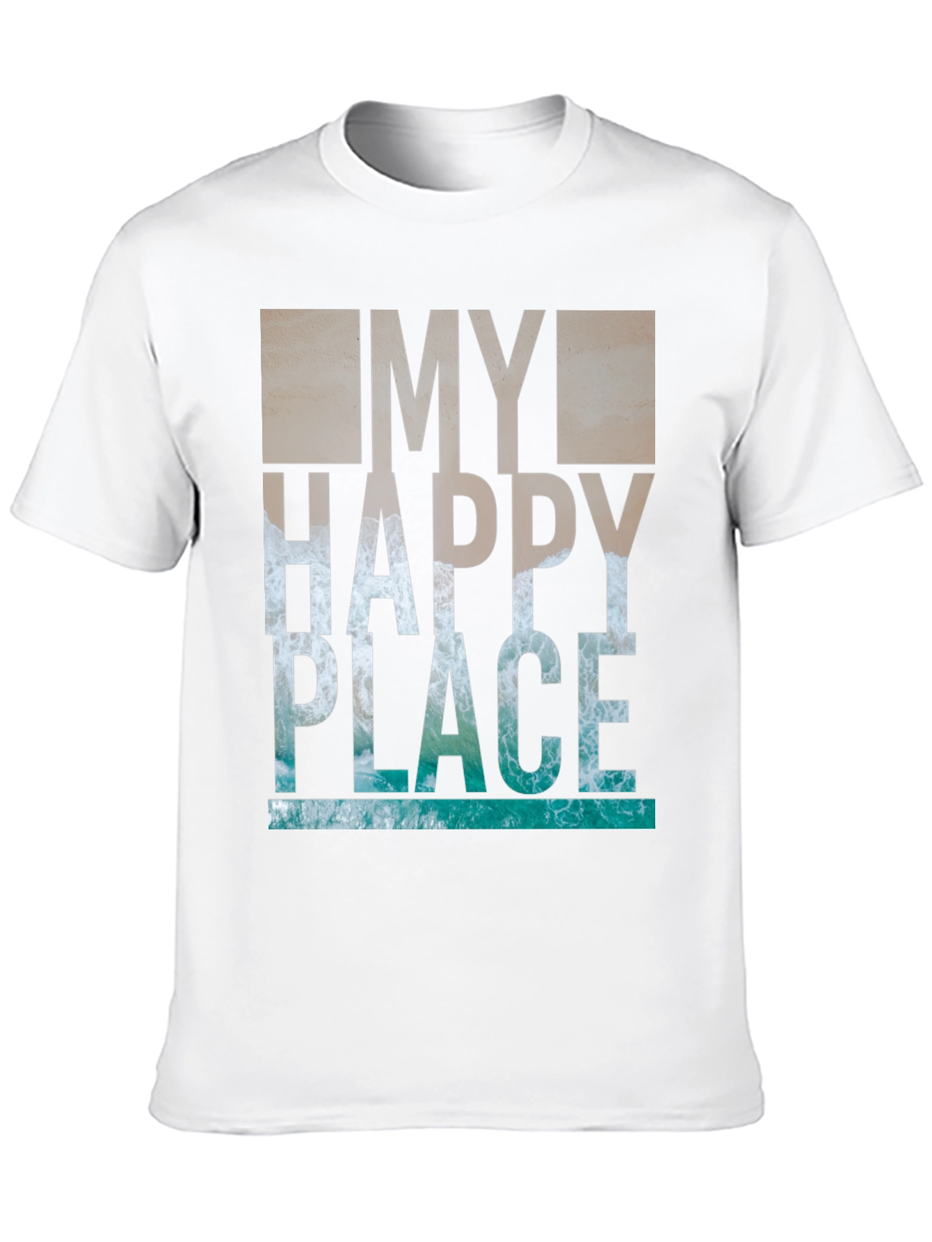 My Happy Place T-Shirt - Ocean Wave Graphic Tee