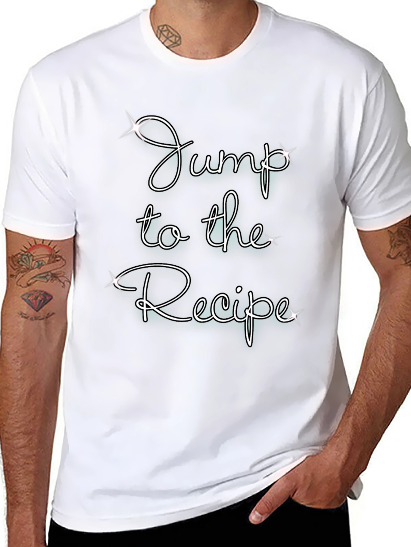 Jump to the Recipe Graphic T-Shirt