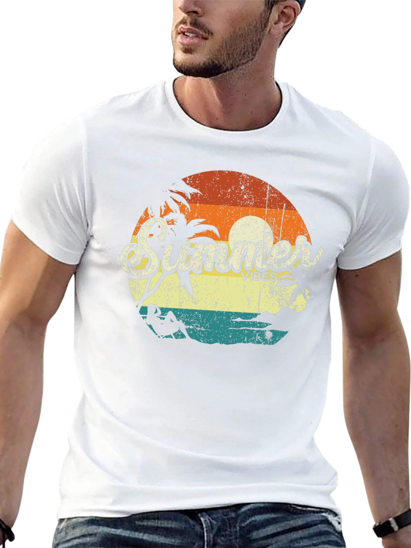Summer Vibes Retro Graphic T-Shirt
