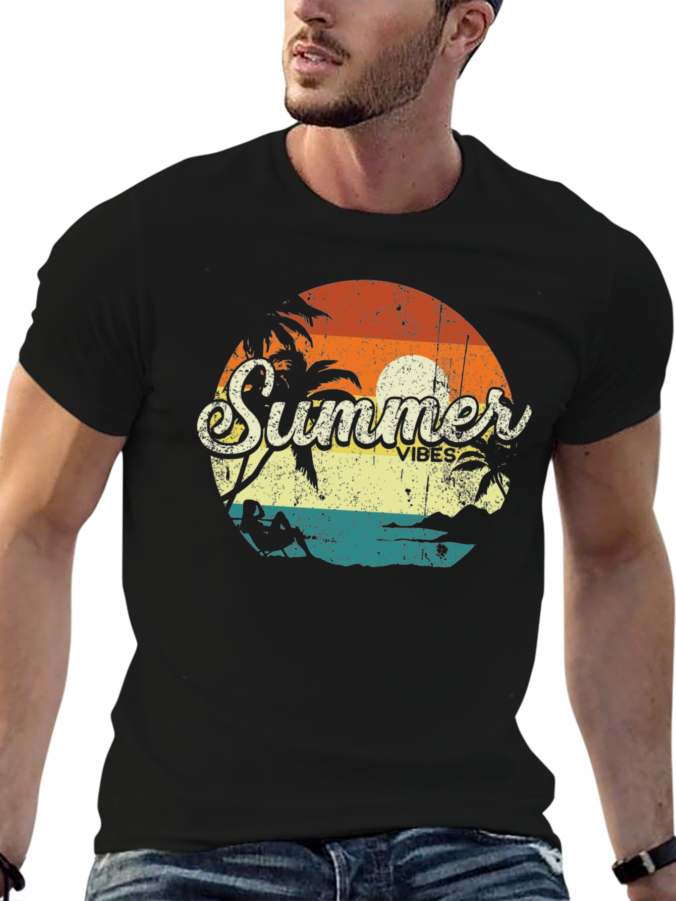Summer Vibes Retro Graphic T-Shirt