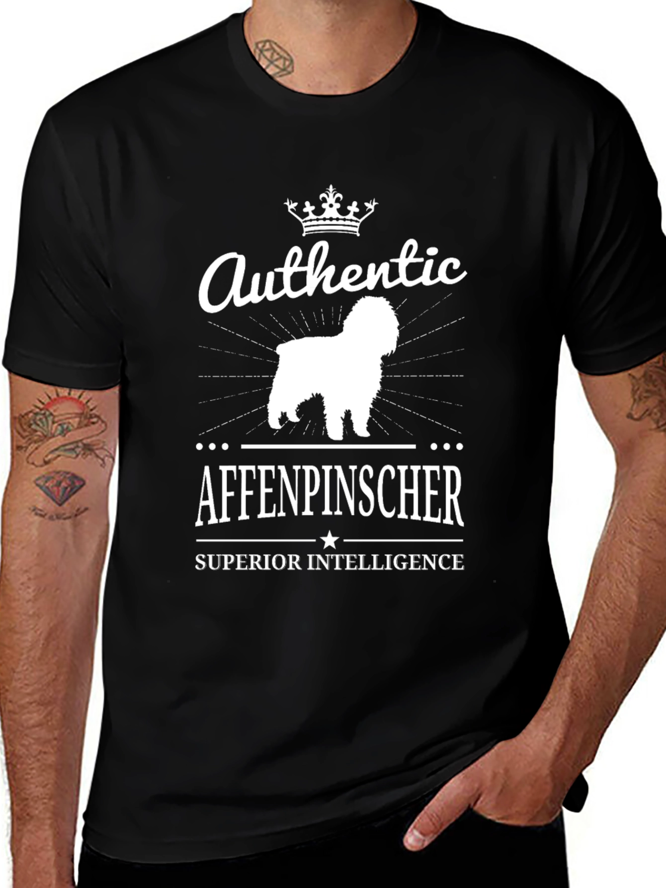 Authentic Affenpinscher T-Shirt - Superior Intelligence
