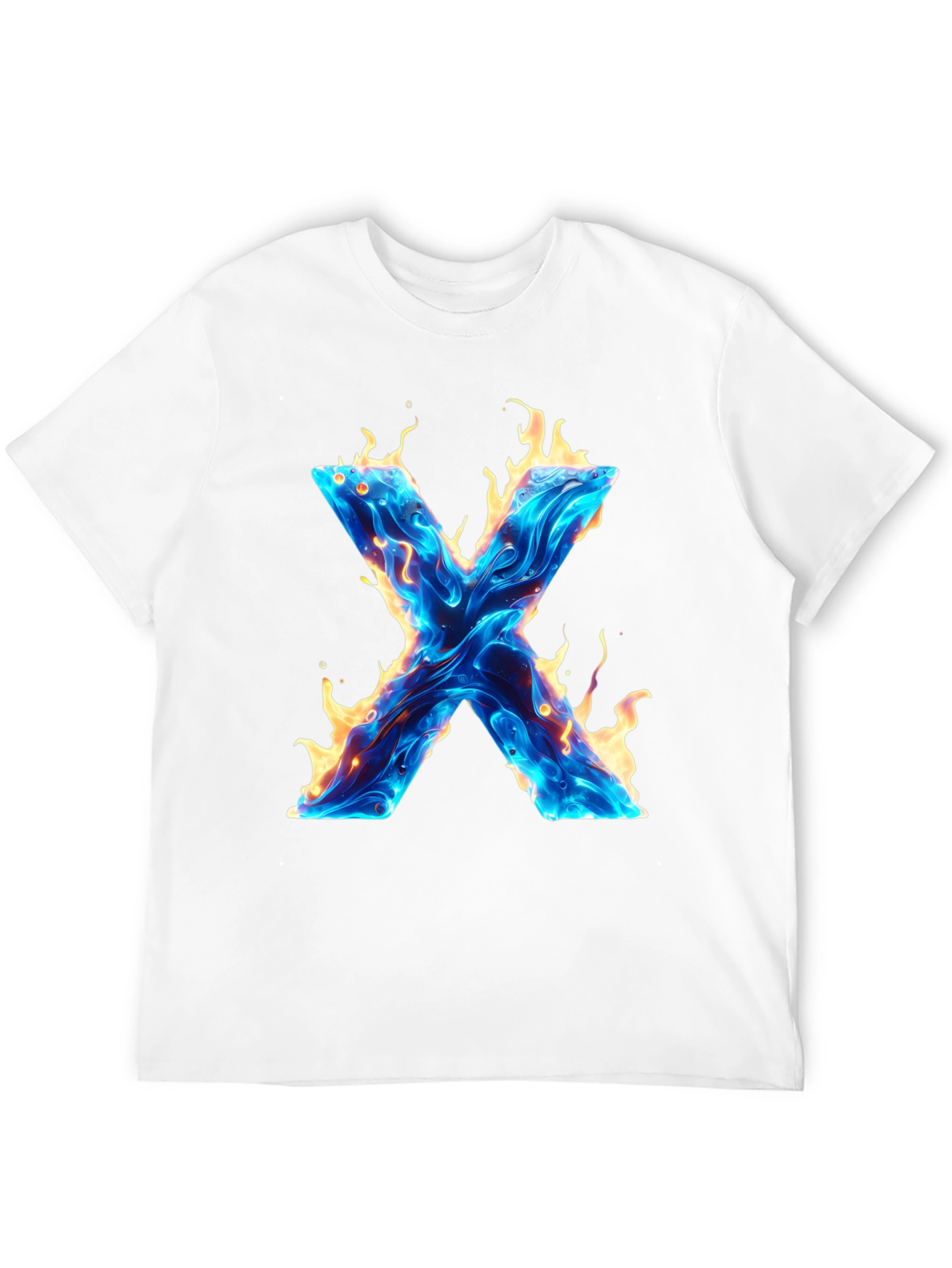 Fiery X Graphic Tee - Bold & Unique Design