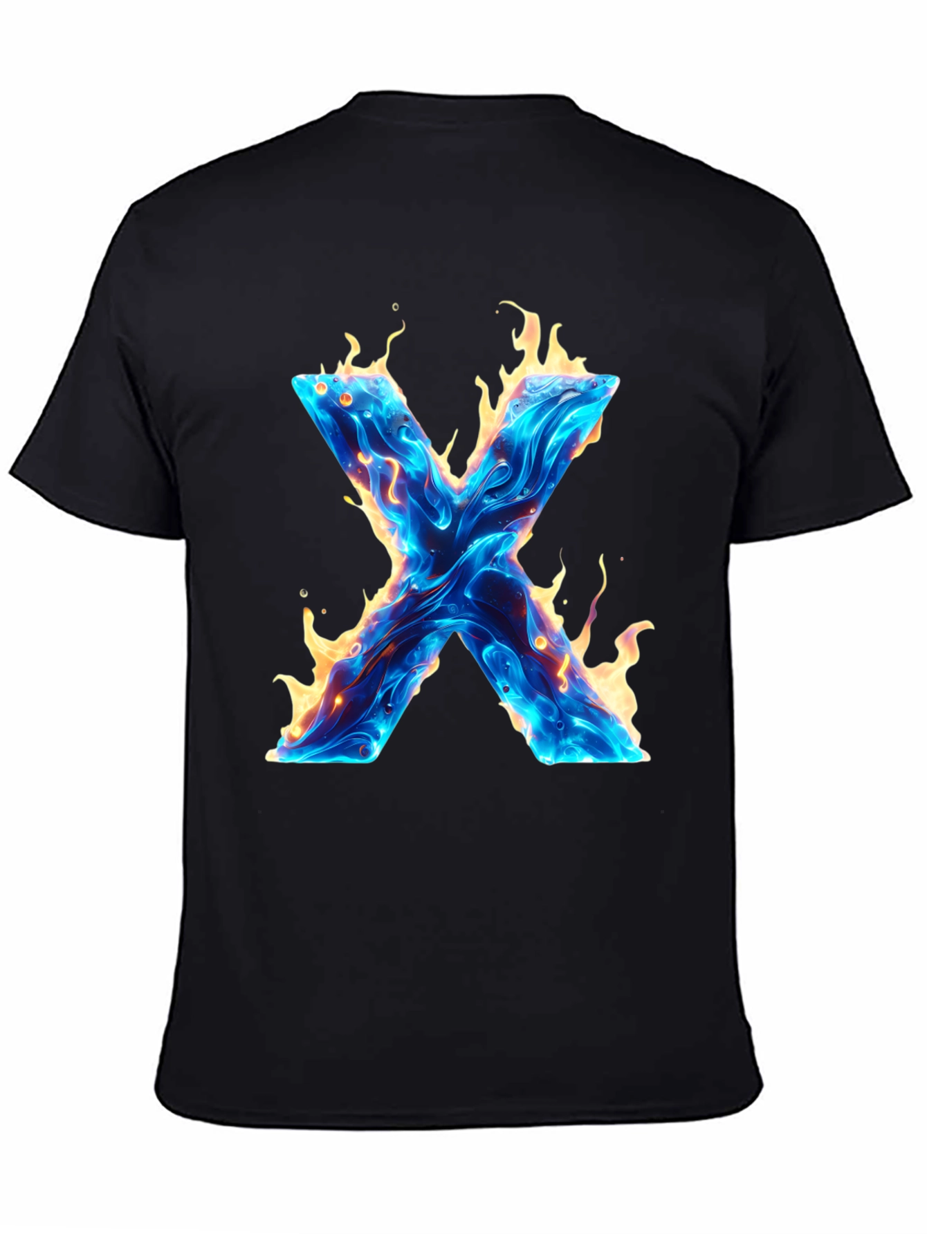 Fiery X Graphic Tee - Bold & Unique Design