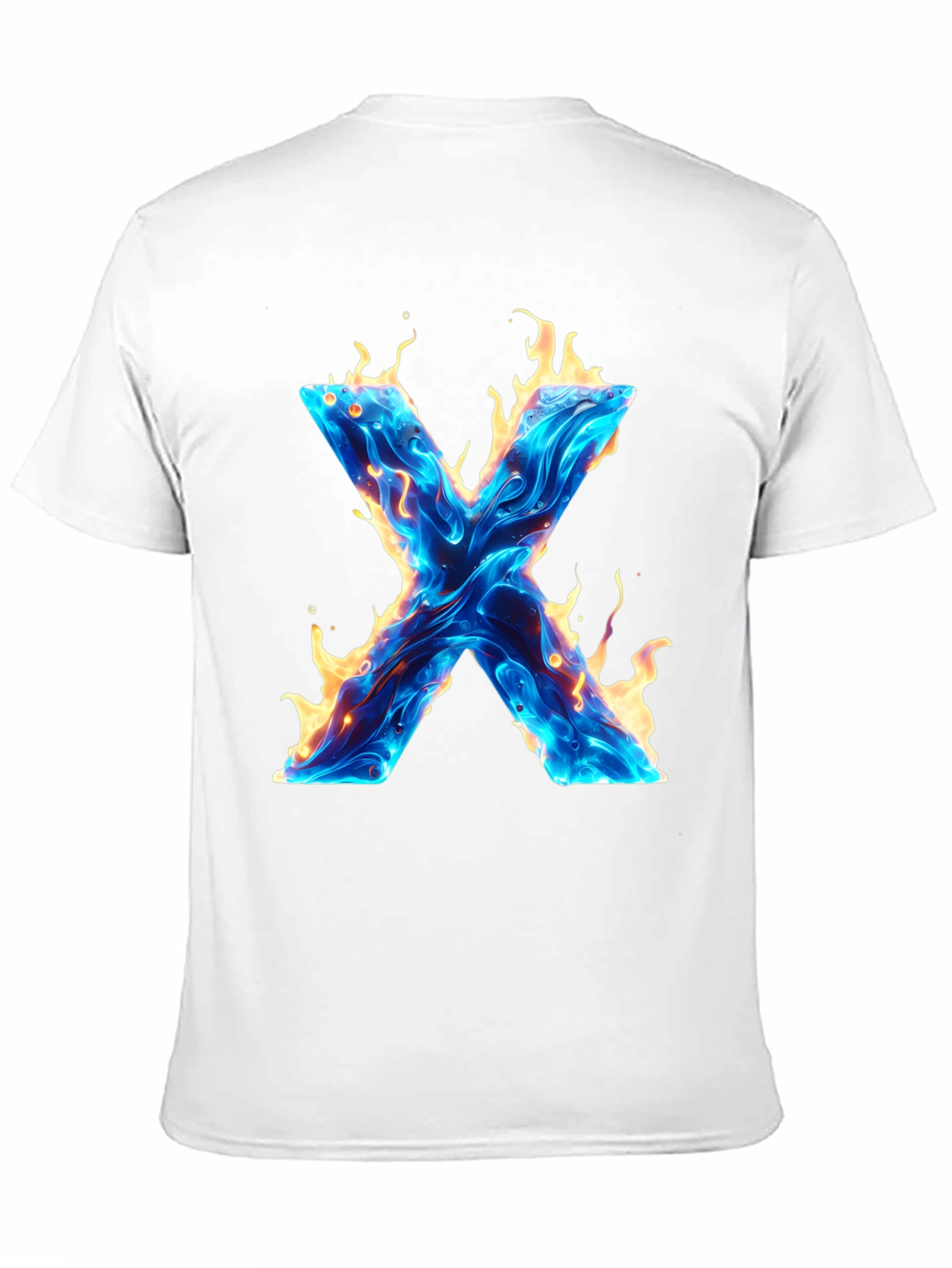 Fiery X Graphic Tee - Bold & Unique Design