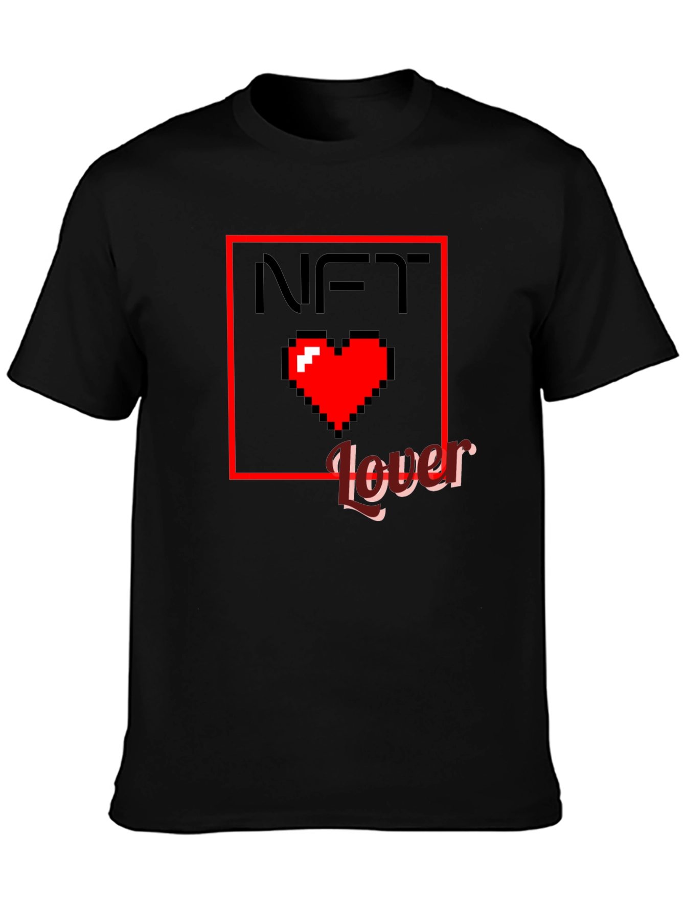 NFT Lover Graphic T-Shirt - Pixel Heart