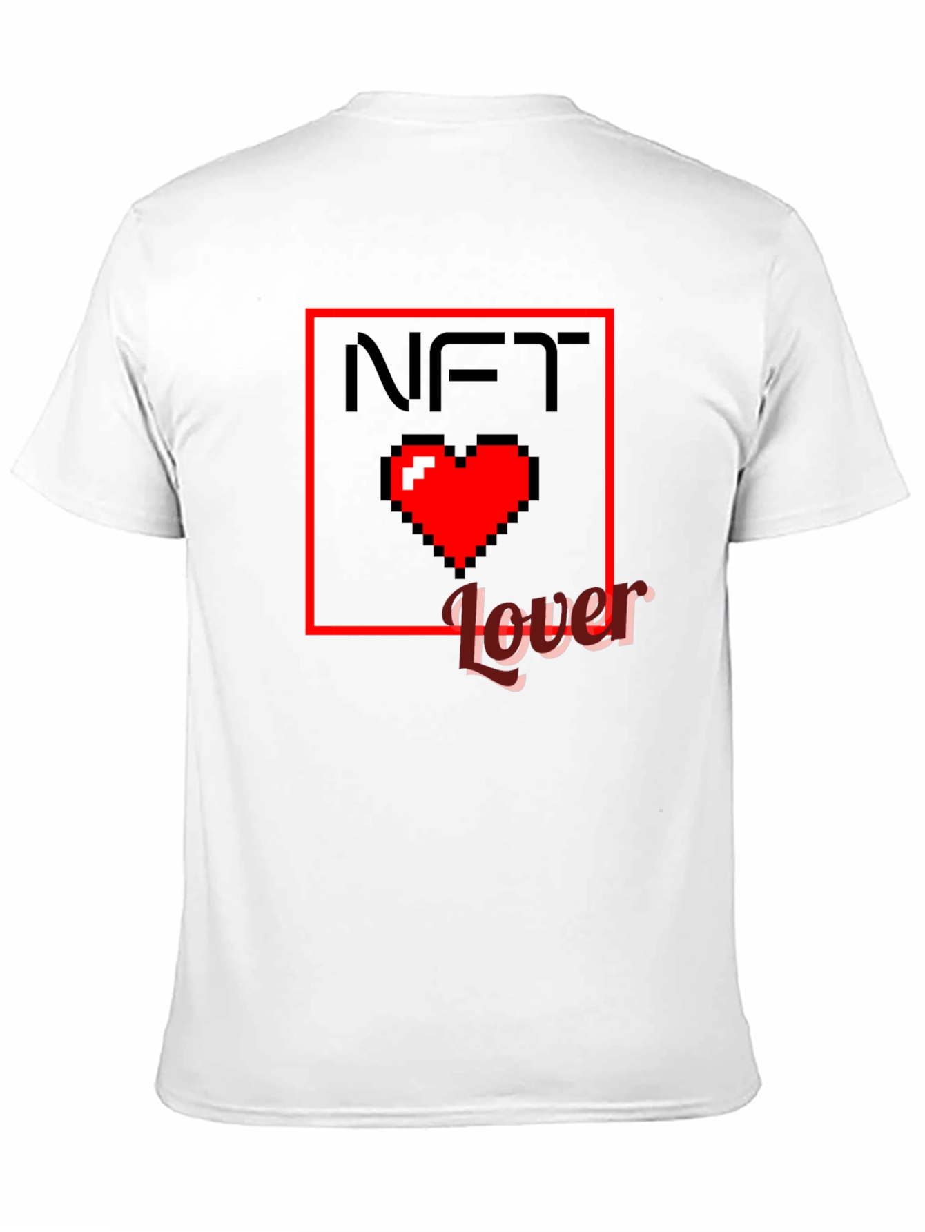 NFT Lover Graphic T-Shirt - Pixel Heart