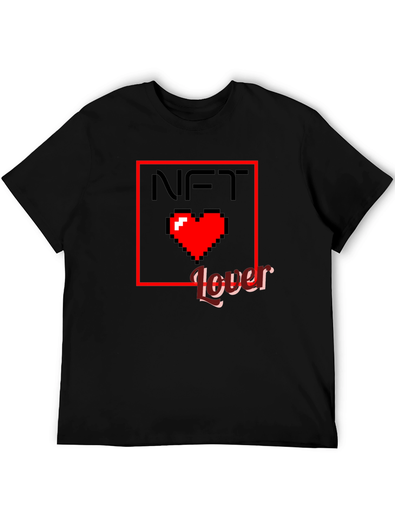 NFT Lover Graphic T-Shirt - Pixel Heart