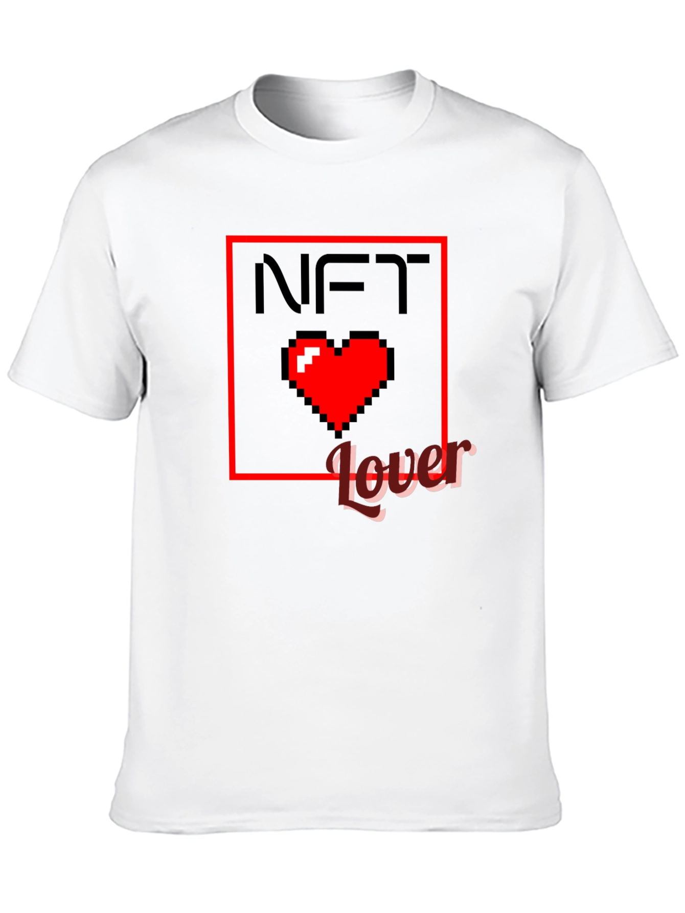 NFT Lover Graphic T-Shirt - Pixel Heart