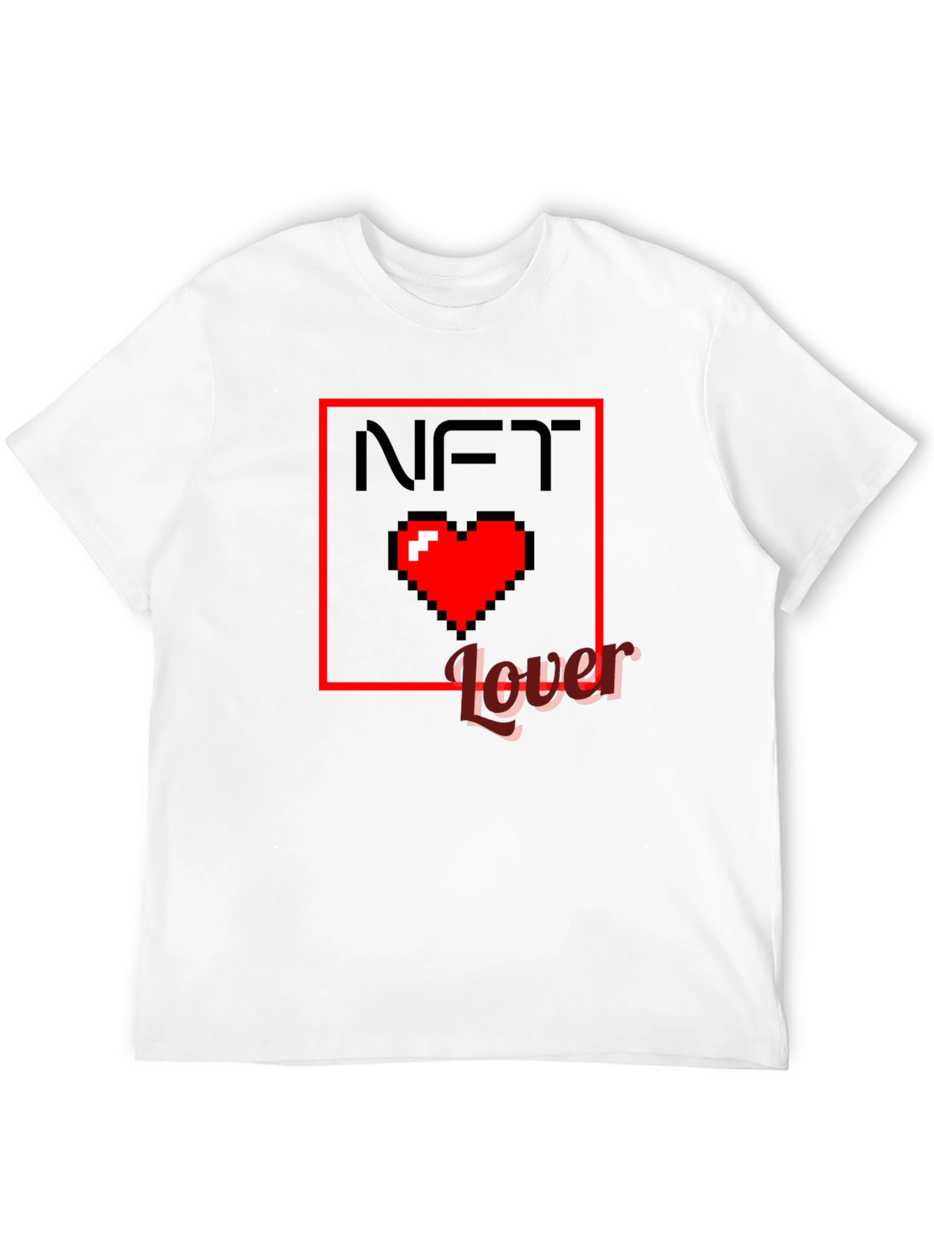 NFT Lover Graphic T-Shirt - Pixel Heart