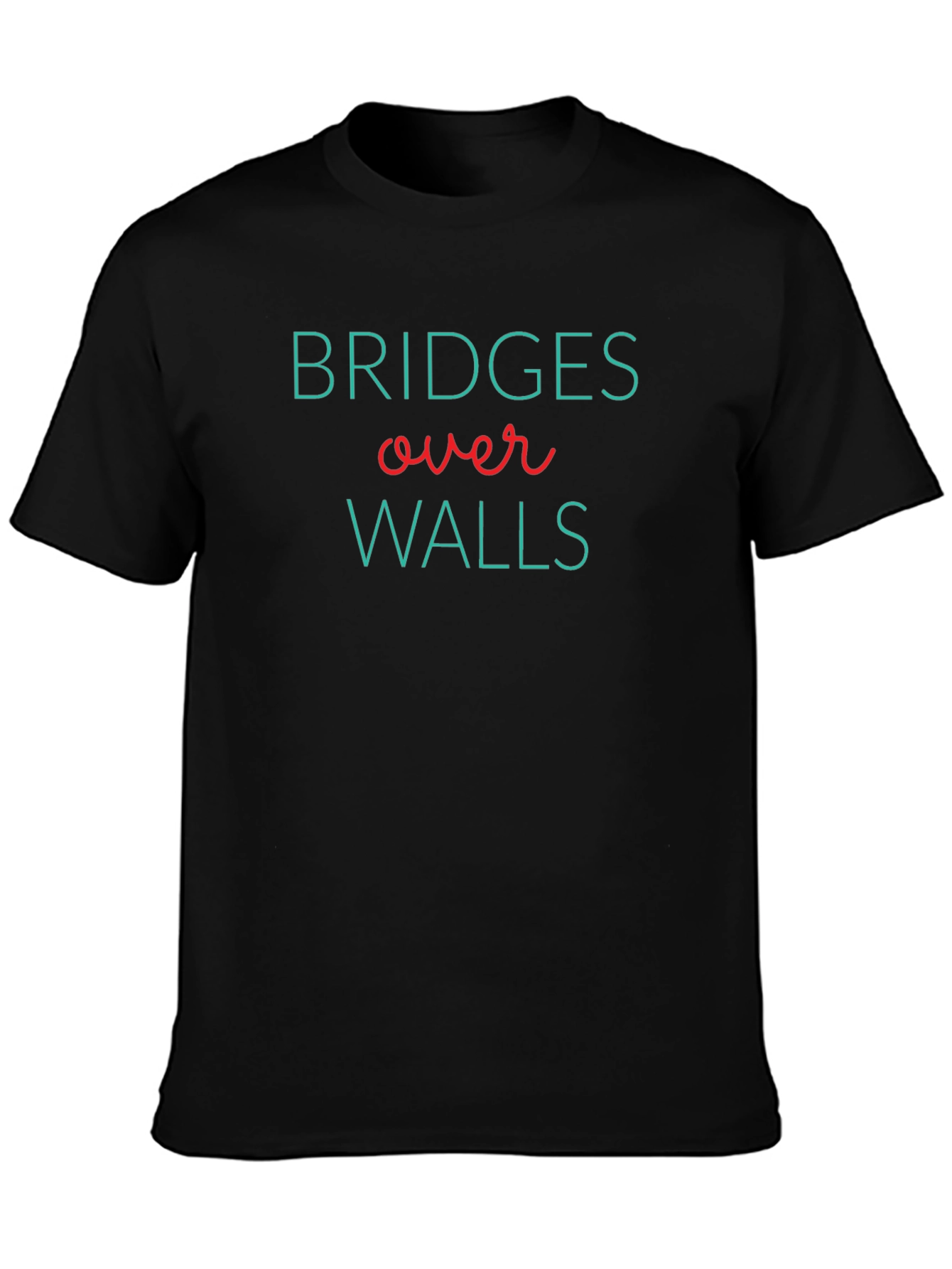 Bridges Over Walls Graphic T-Shirt - Black