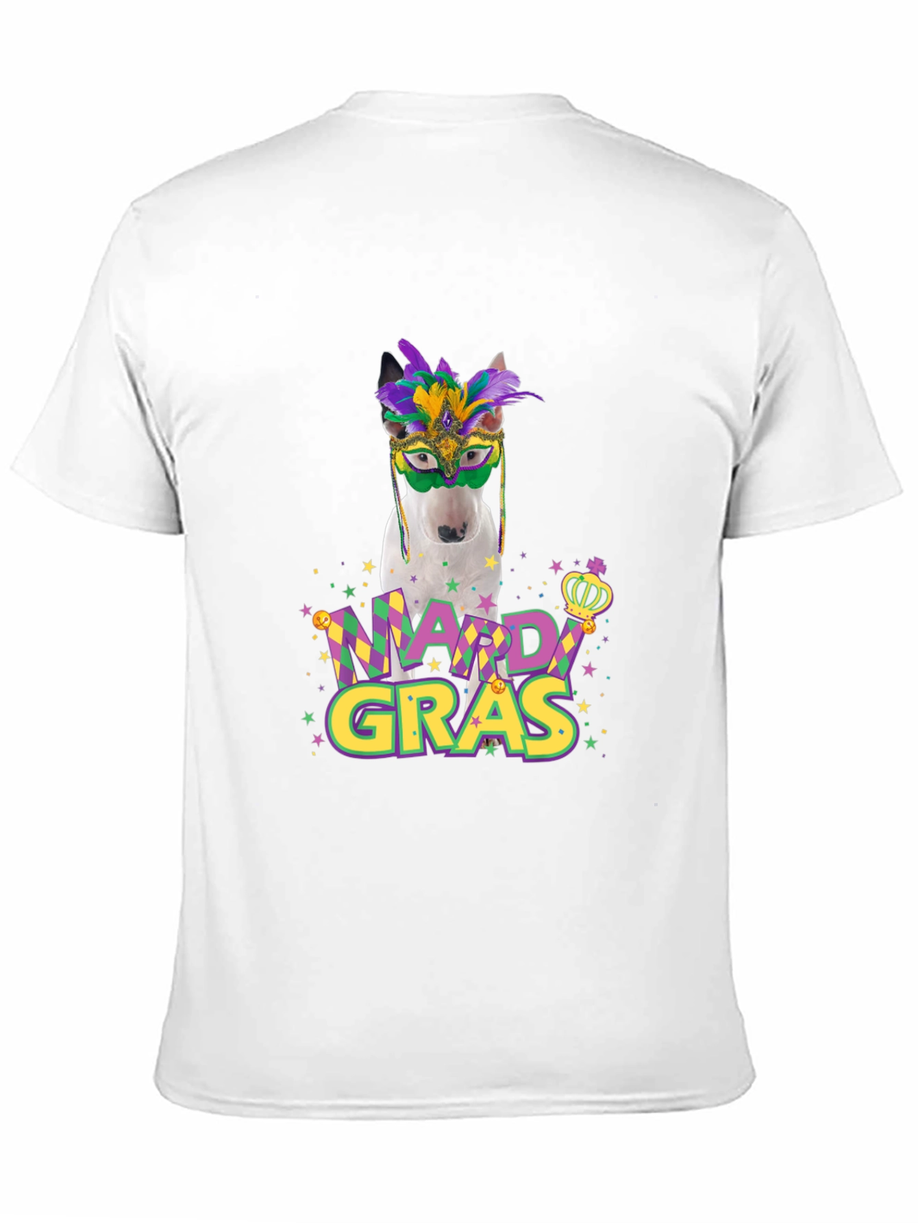 Mardi Gras Dog T-Shirt - Funny Party Tee