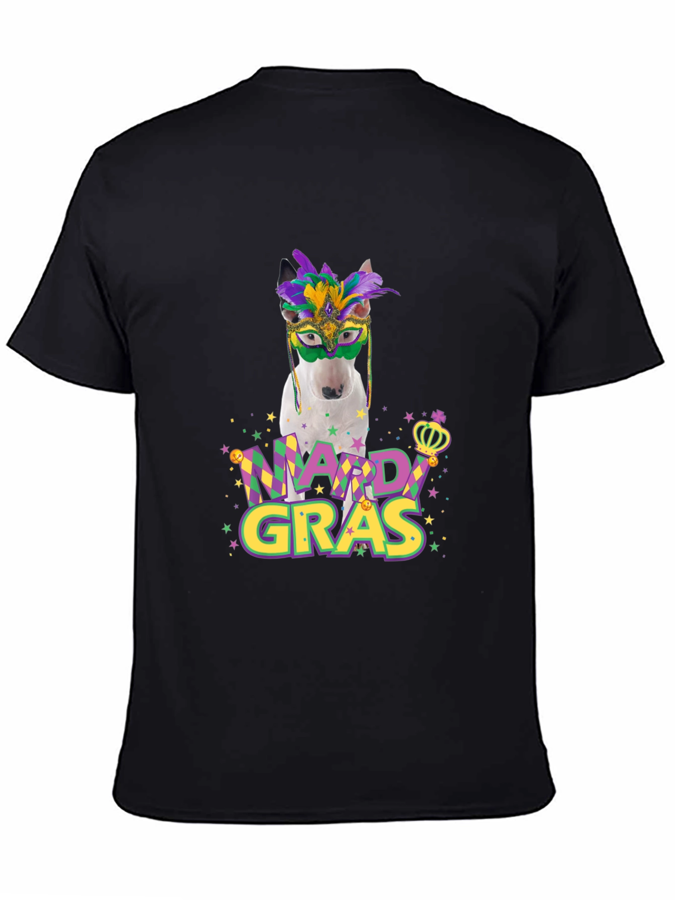 Mardi Gras Dog T-Shirt - Funny Party Tee