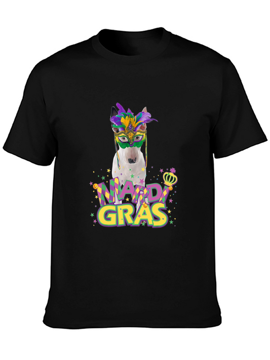 Mardi Gras Dog T-Shirt - Funny Party Tee