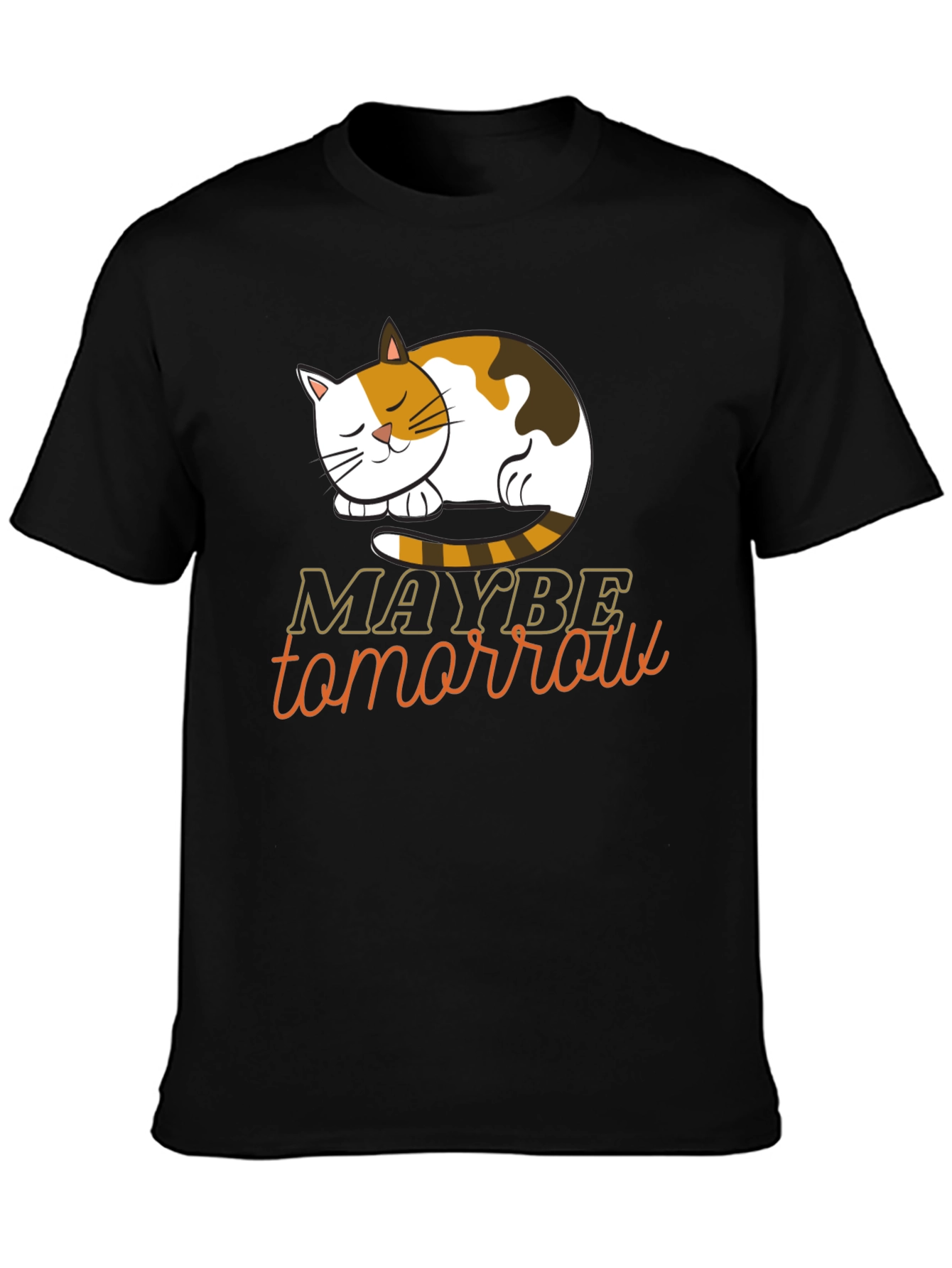 Maybe Tomorrow Cat Graphic Tee