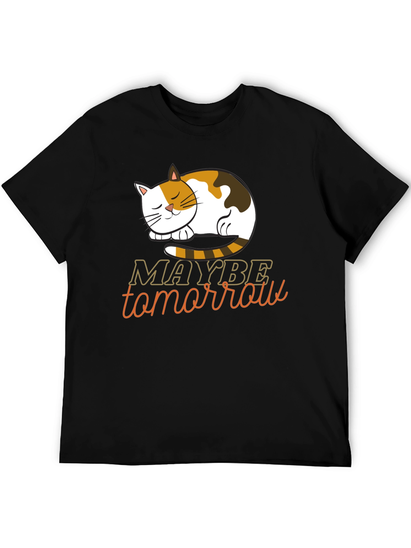 Maybe Tomorrow Cat Graphic Tee