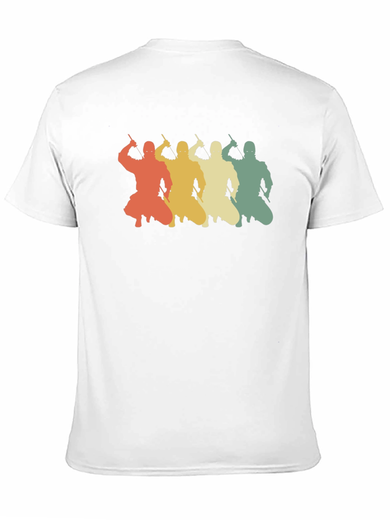 Retro Ninja Silhouette Graphic T-Shirt