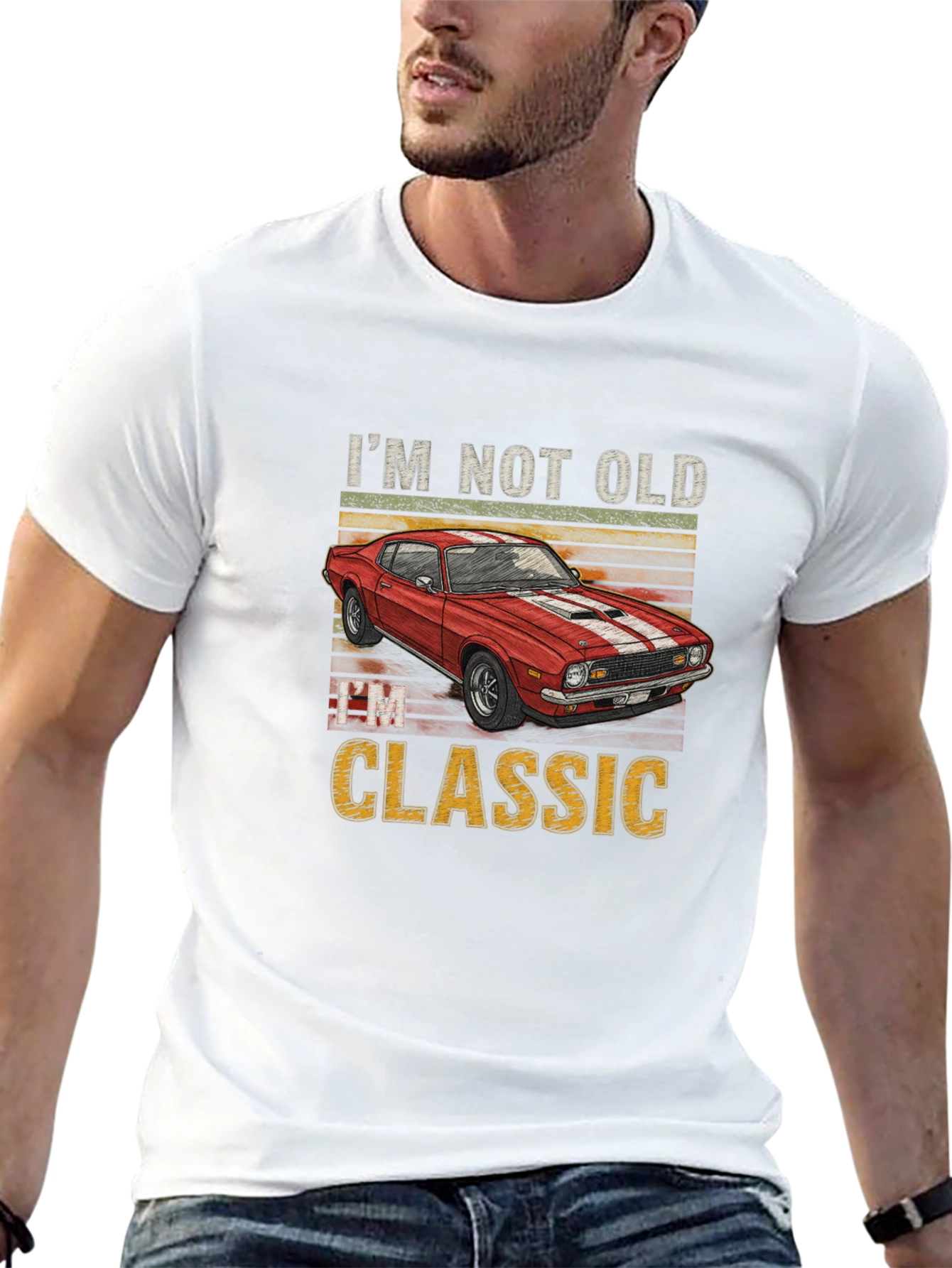Im Not Old Im Classic Car Graphic T-Shirt