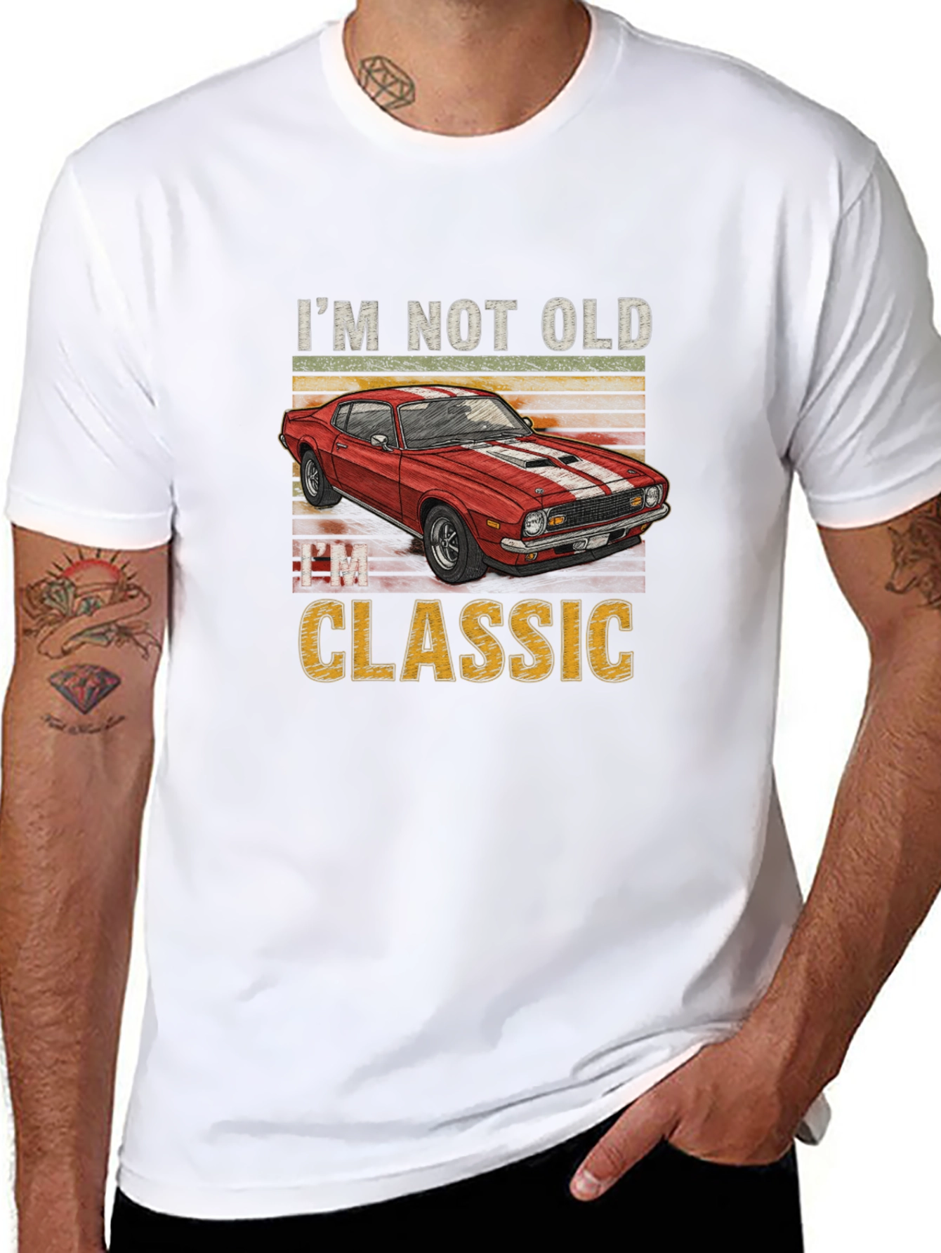 Im Not Old Im Classic Car Graphic T-Shirt