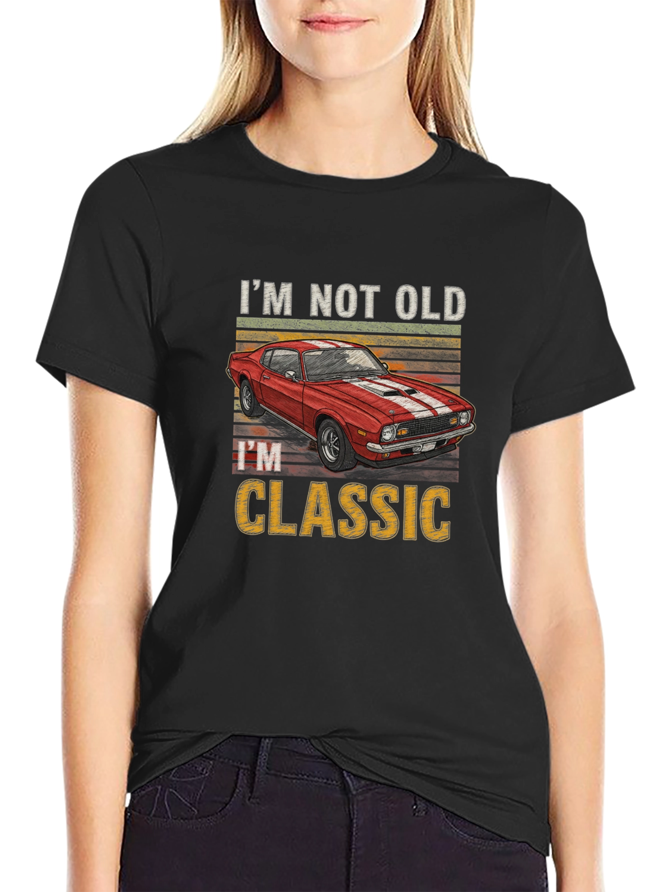 Im Not Old Im Classic Car Graphic T-Shirt