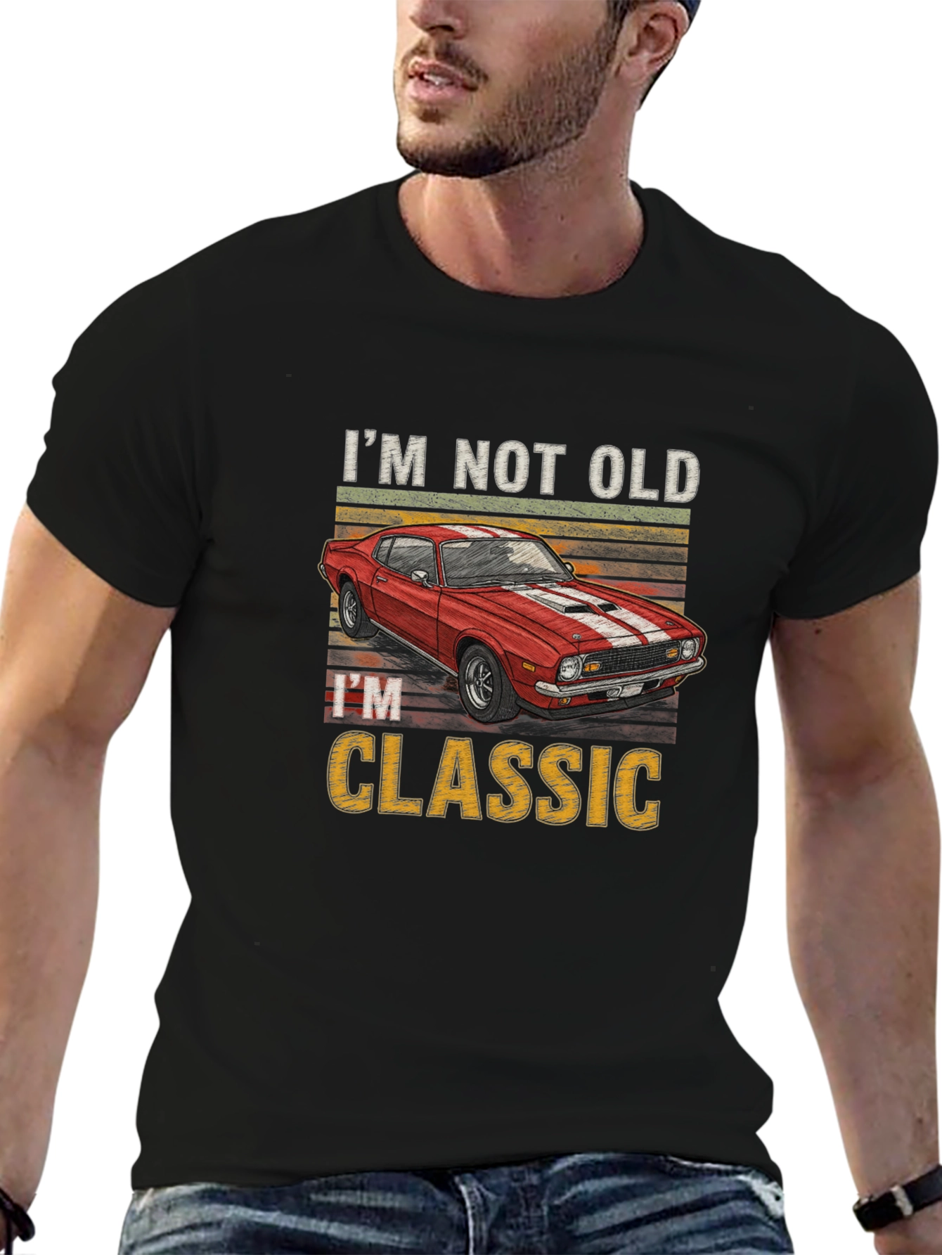 Im Not Old Im Classic Car Graphic T-Shirt