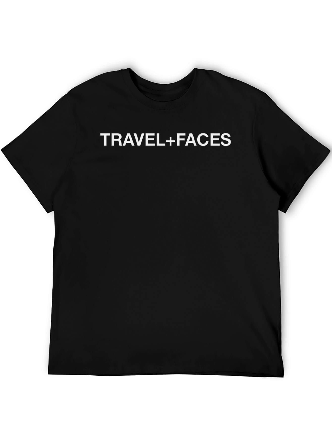 Travel + Faces Graphic Tee - Mens Black T-Shirt