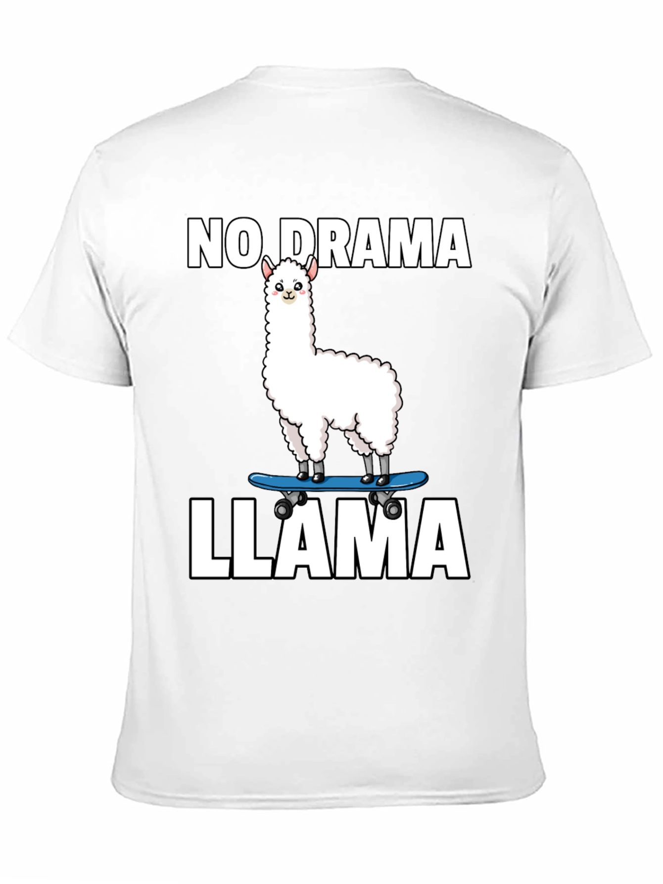 No Drama Llama Skateboard T-Shirt