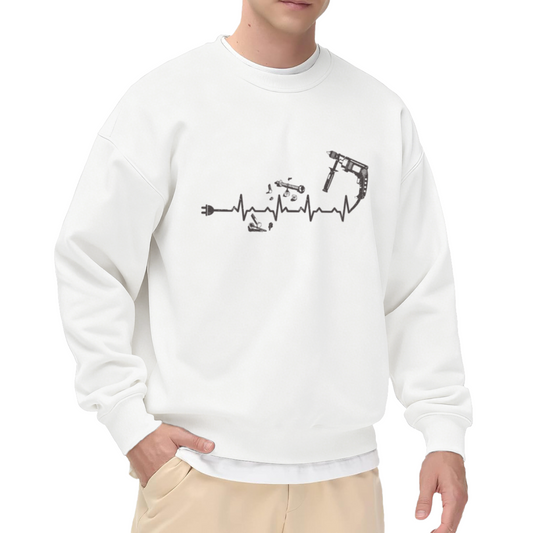 Heartbeat EKG Heart Line Graphic ԲÁìÎÀÒÂ - Unique Design Pullover Sweatshirt