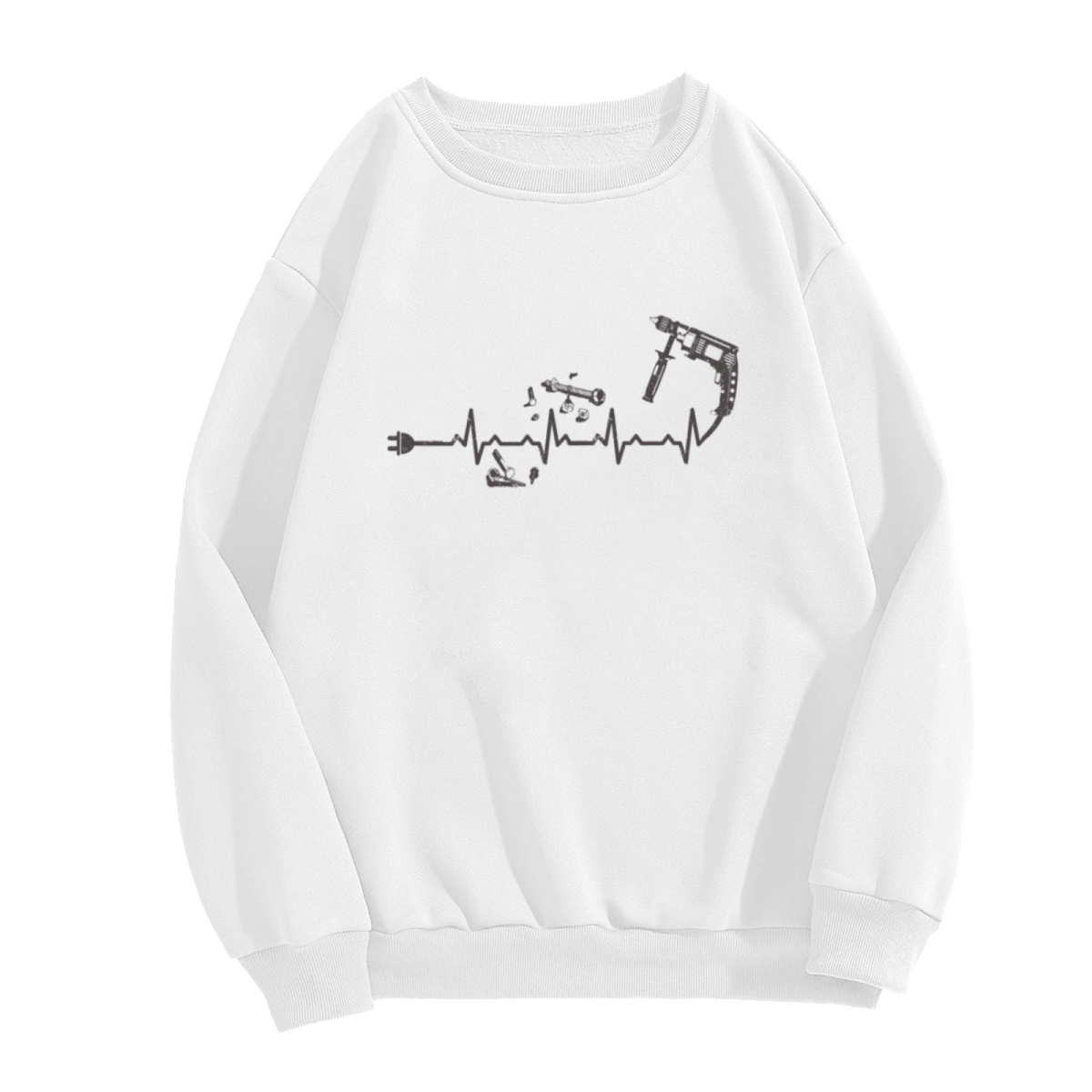 Heartbeat EKG Heart Line Graphic ԲÁìÎÀÒÂ - Unique Design Pullover Sweatshirt