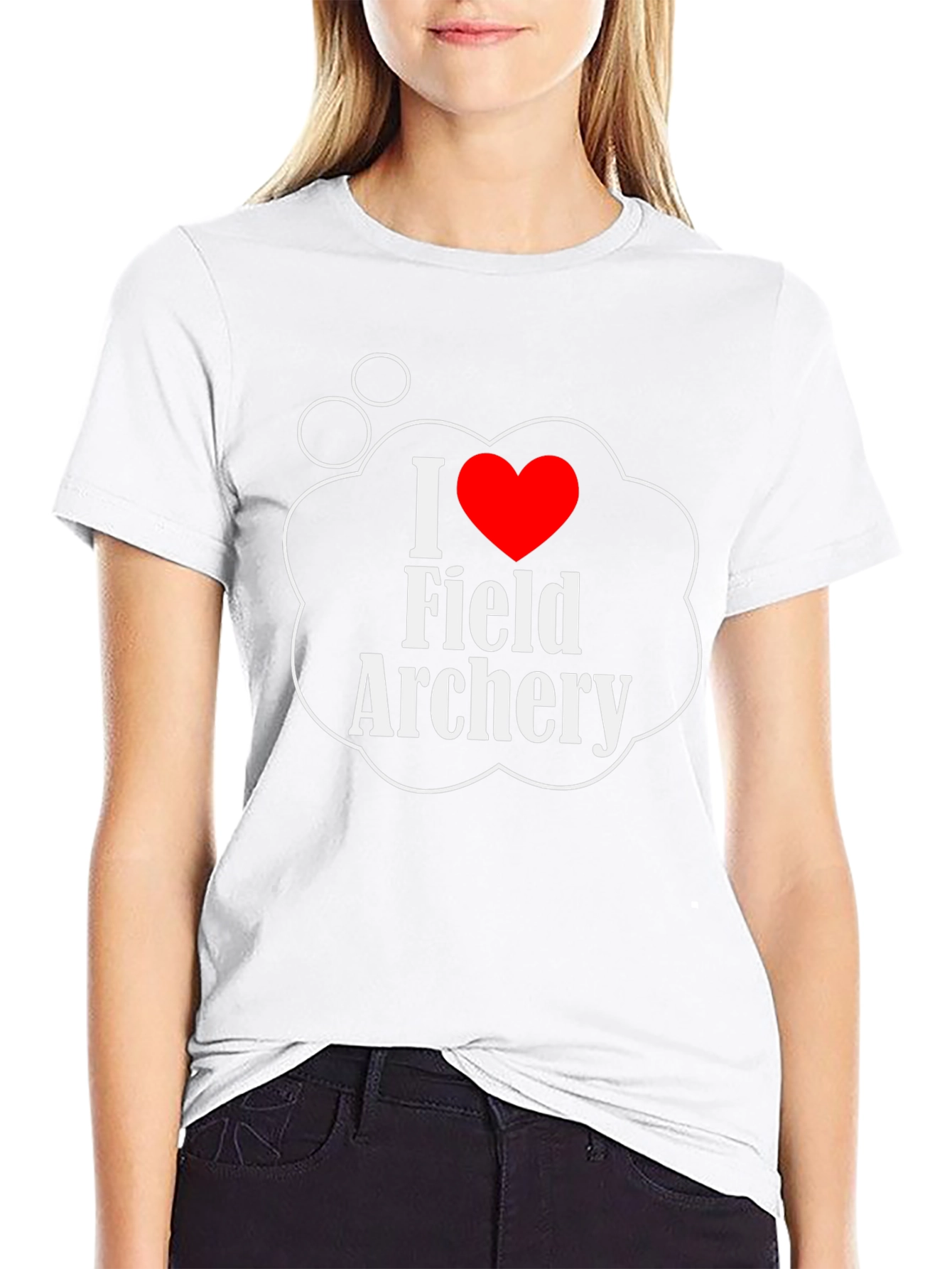 I Heart Field Archery Graphic T-Shirt