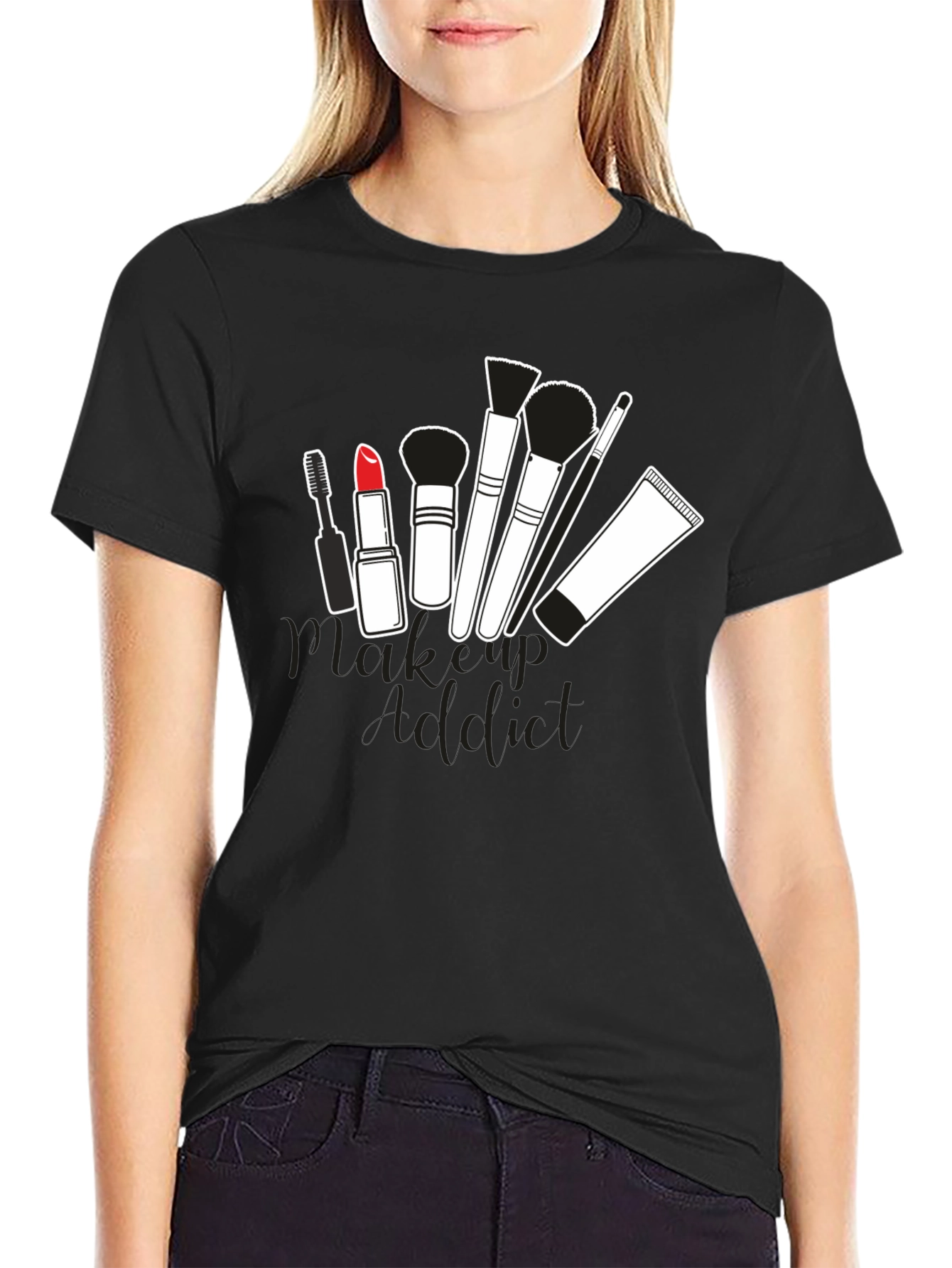 Makeup Addict Black T-Shirt