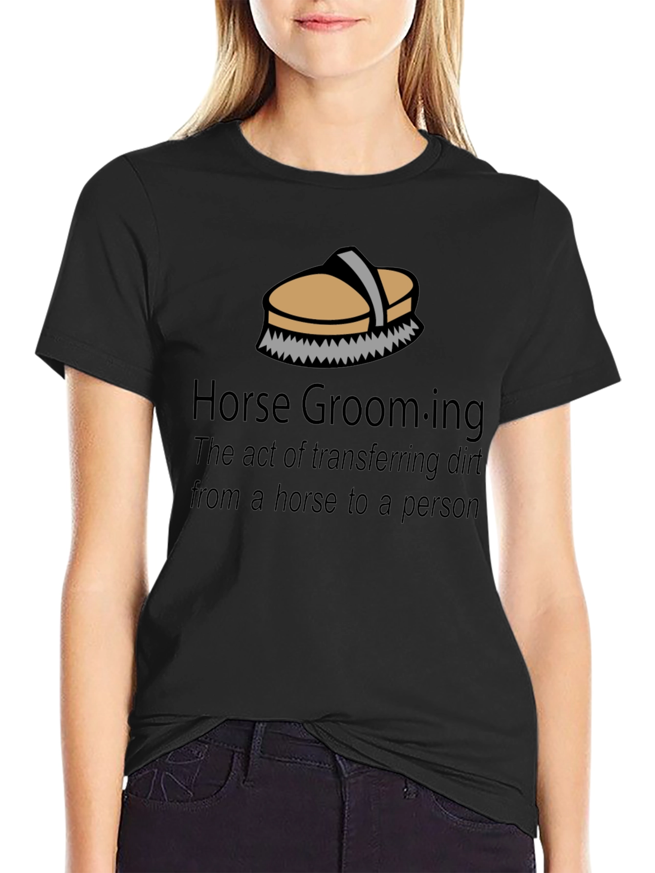 Horse Grooming T-Shirt - Funny Equestrian Gift