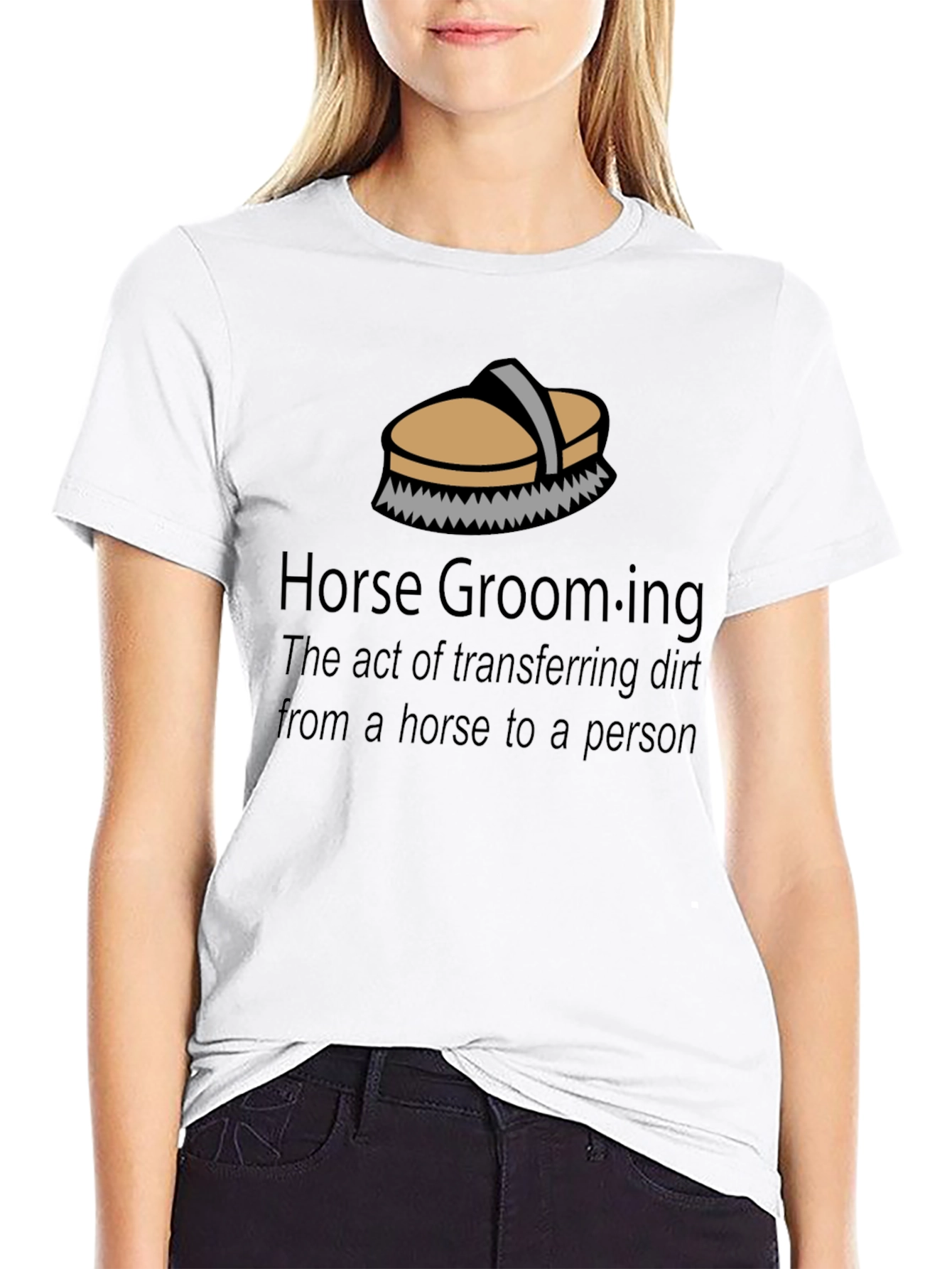 Horse Grooming T-Shirt - Funny Equestrian Gift