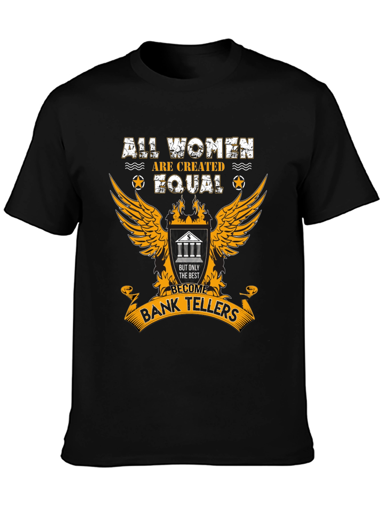 All Women Bank Teller Graphic T-Shirt