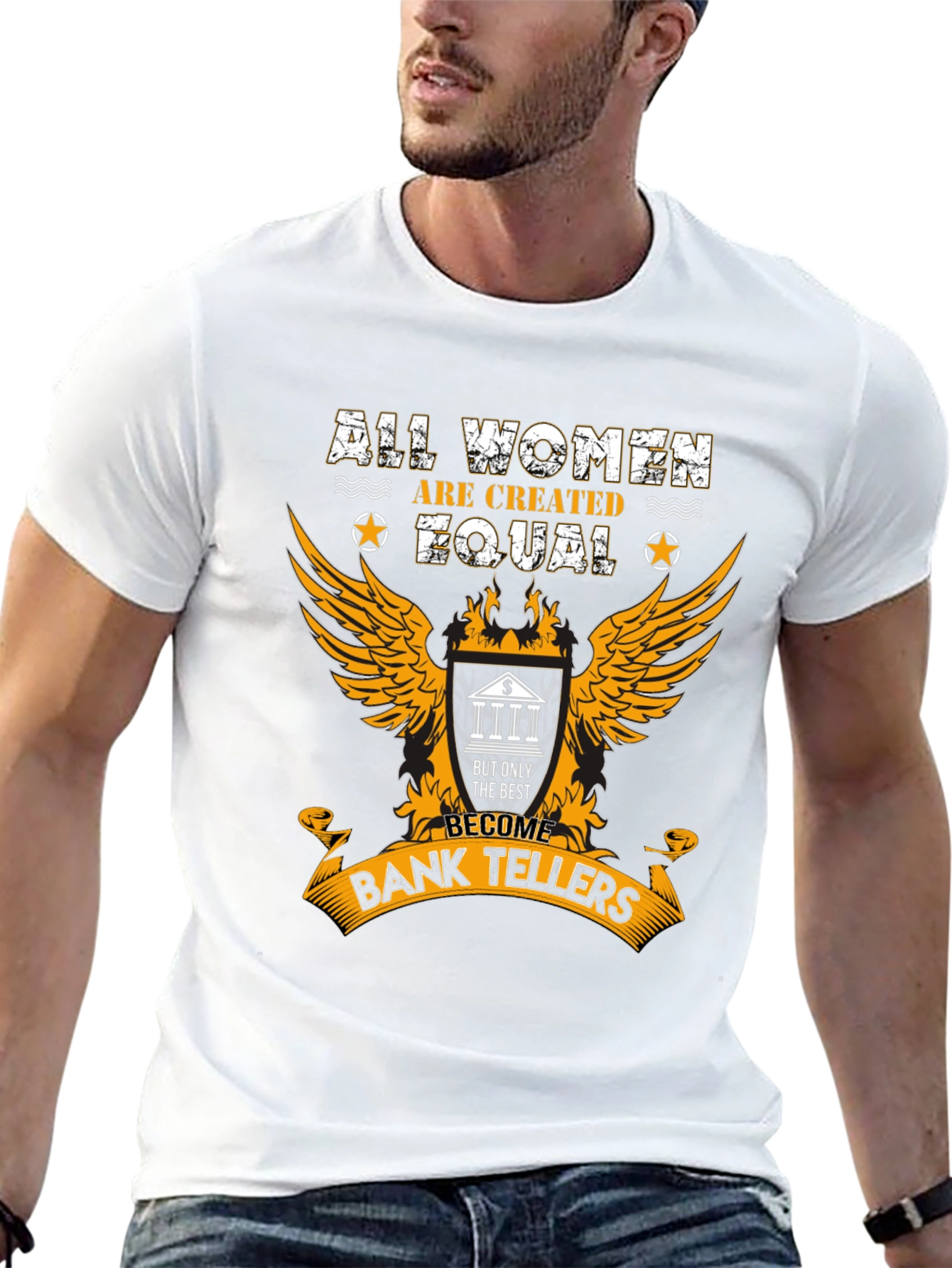 All Women Bank Teller Graphic T-Shirt