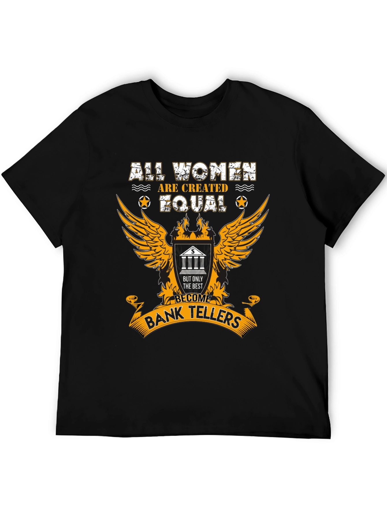 All Women Bank Teller Graphic T-Shirt