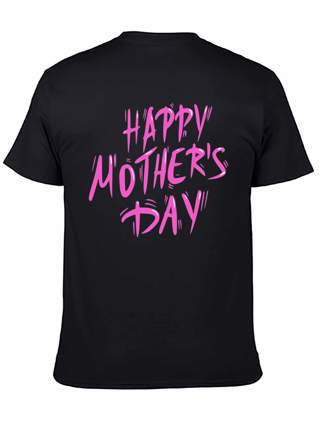 Happy Mothers Day Black T-Shirt