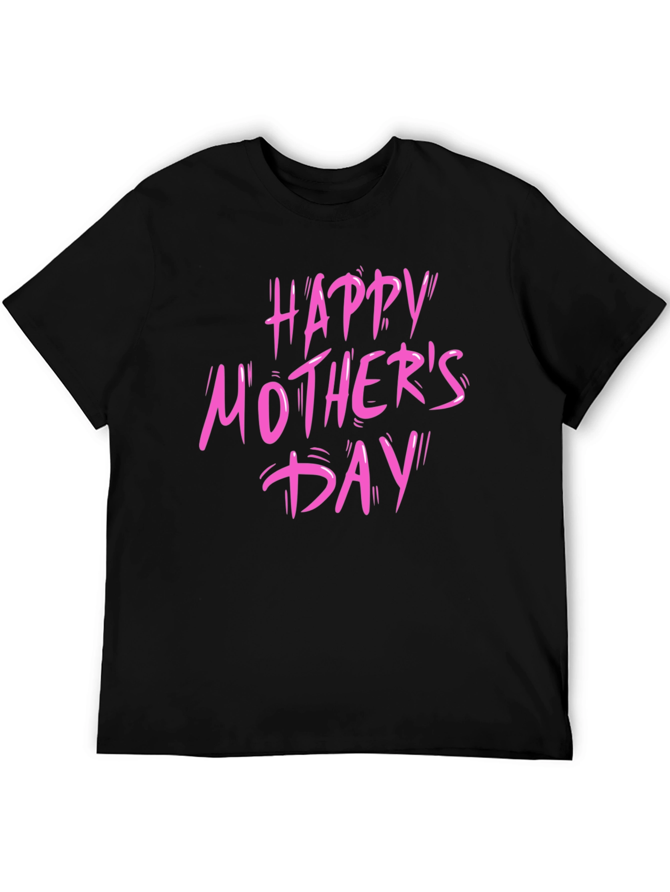 Happy Mothers Day Black T-Shirt