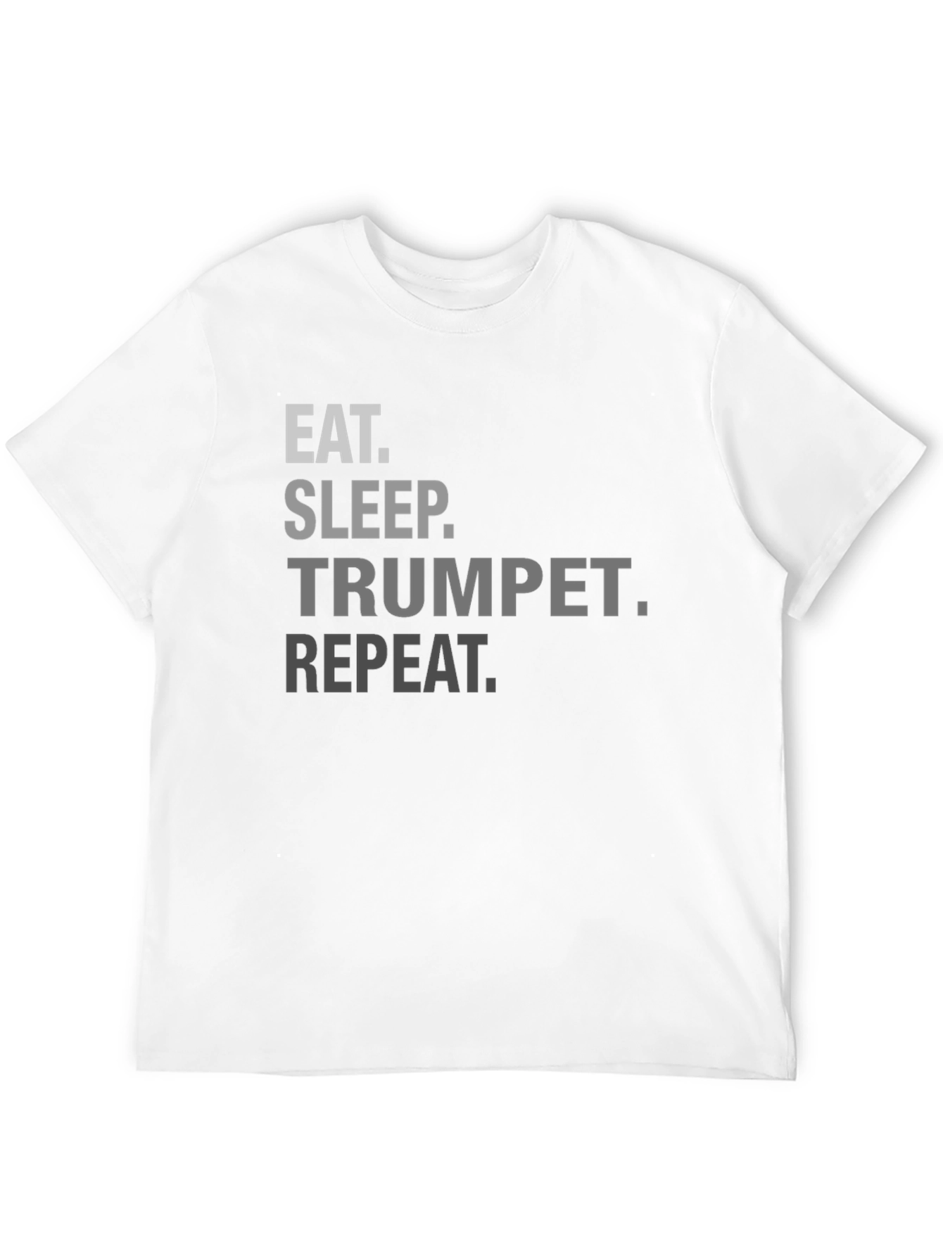 Eat Sleep Trumpet Repeat Black T-Shirt