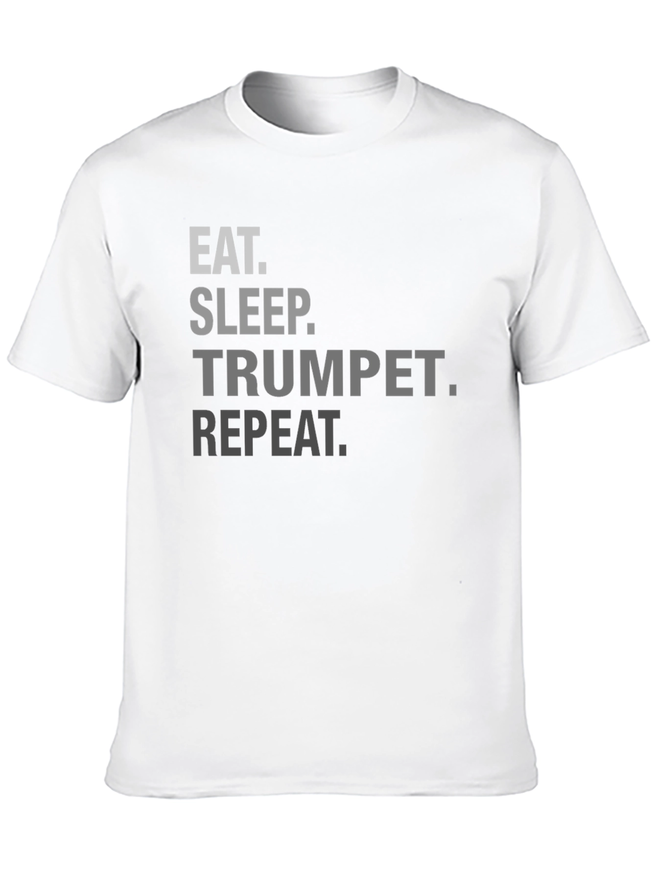 Eat Sleep Trumpet Repeat Black T-Shirt